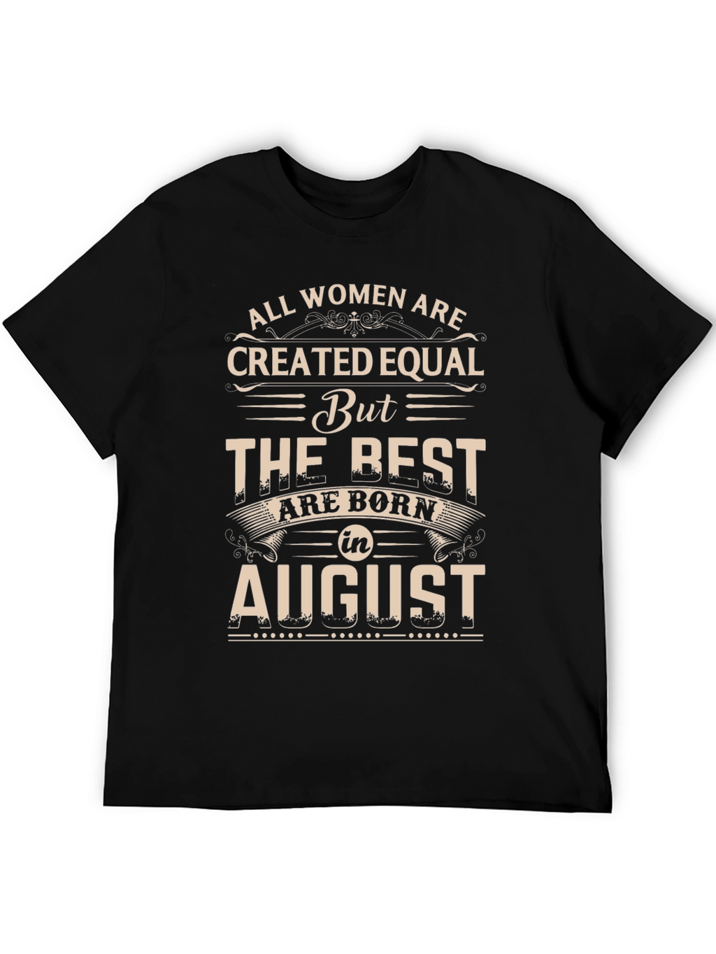 Womens August Birthday T-Shirt