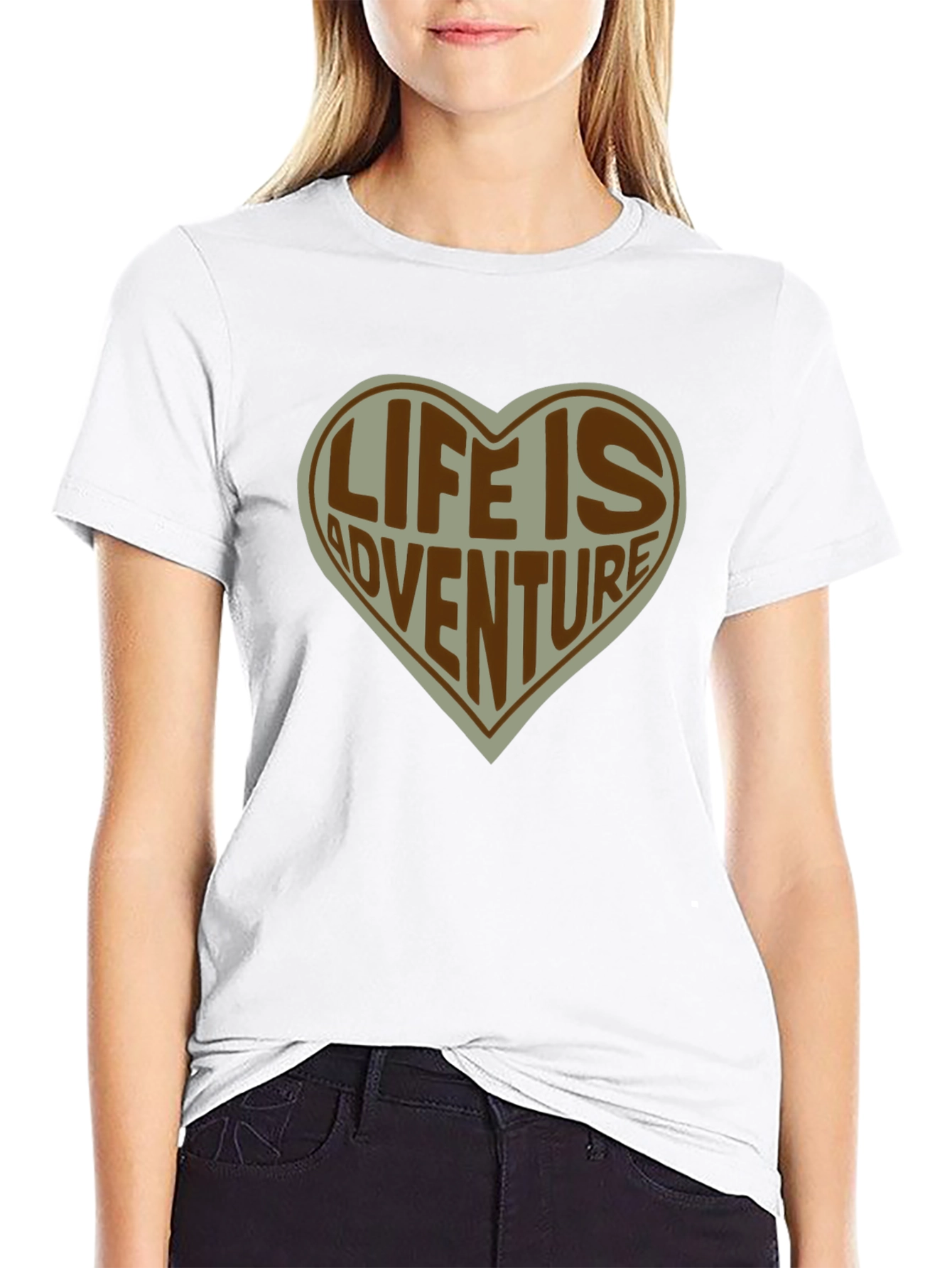Life is Adventure Heart T-Shirt