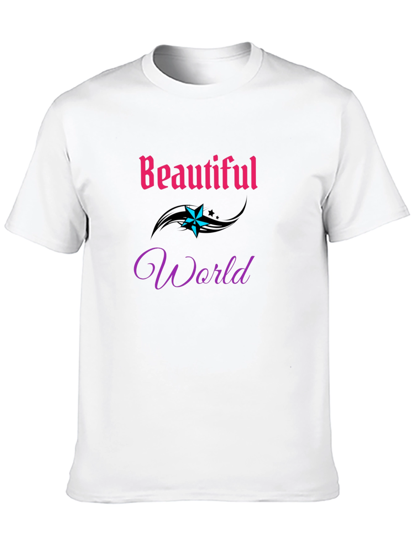 Beautiful World Graphic Tee - Stylish Comfort