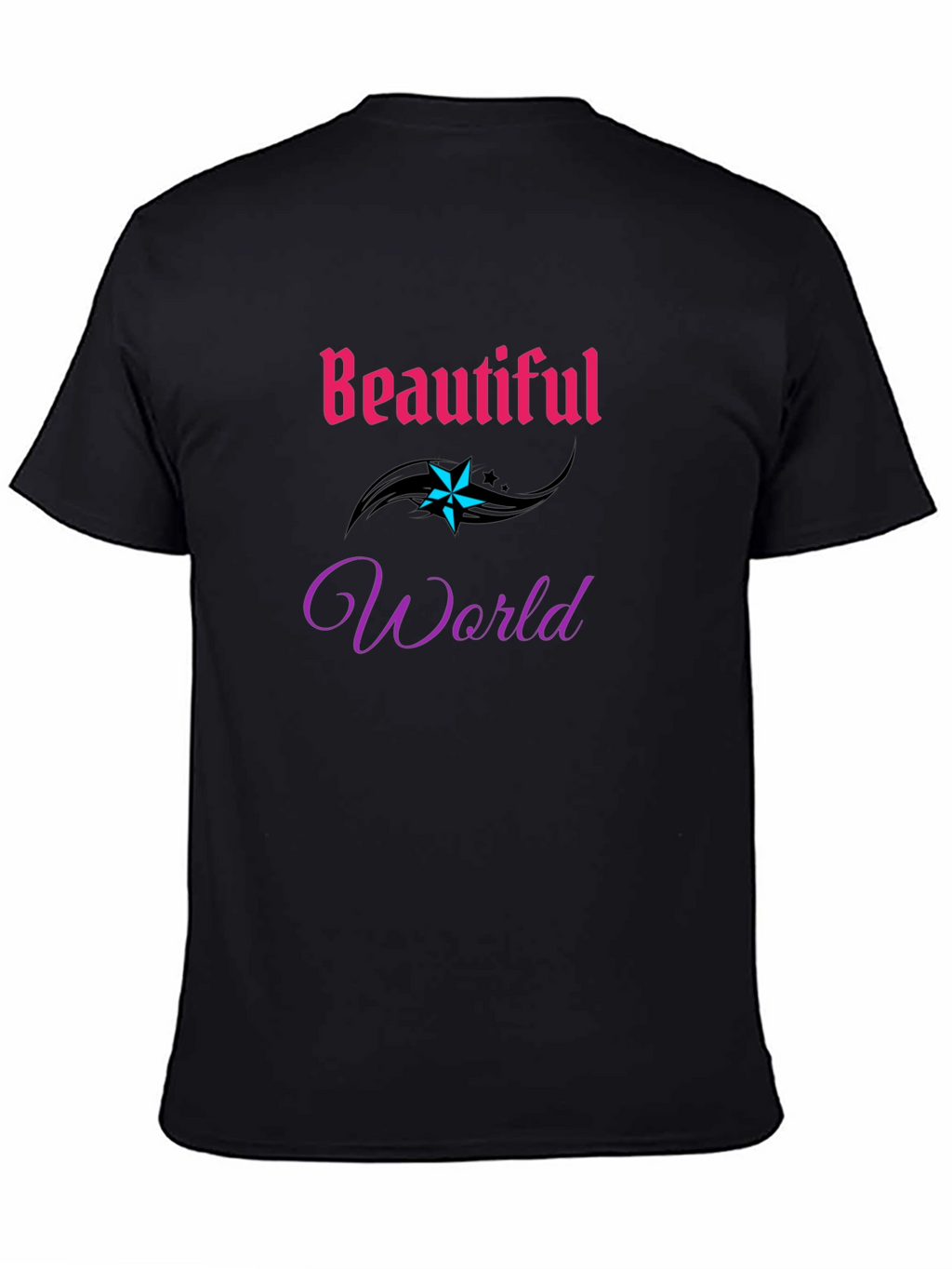 Beautiful World Graphic Tee - Stylish Comfort