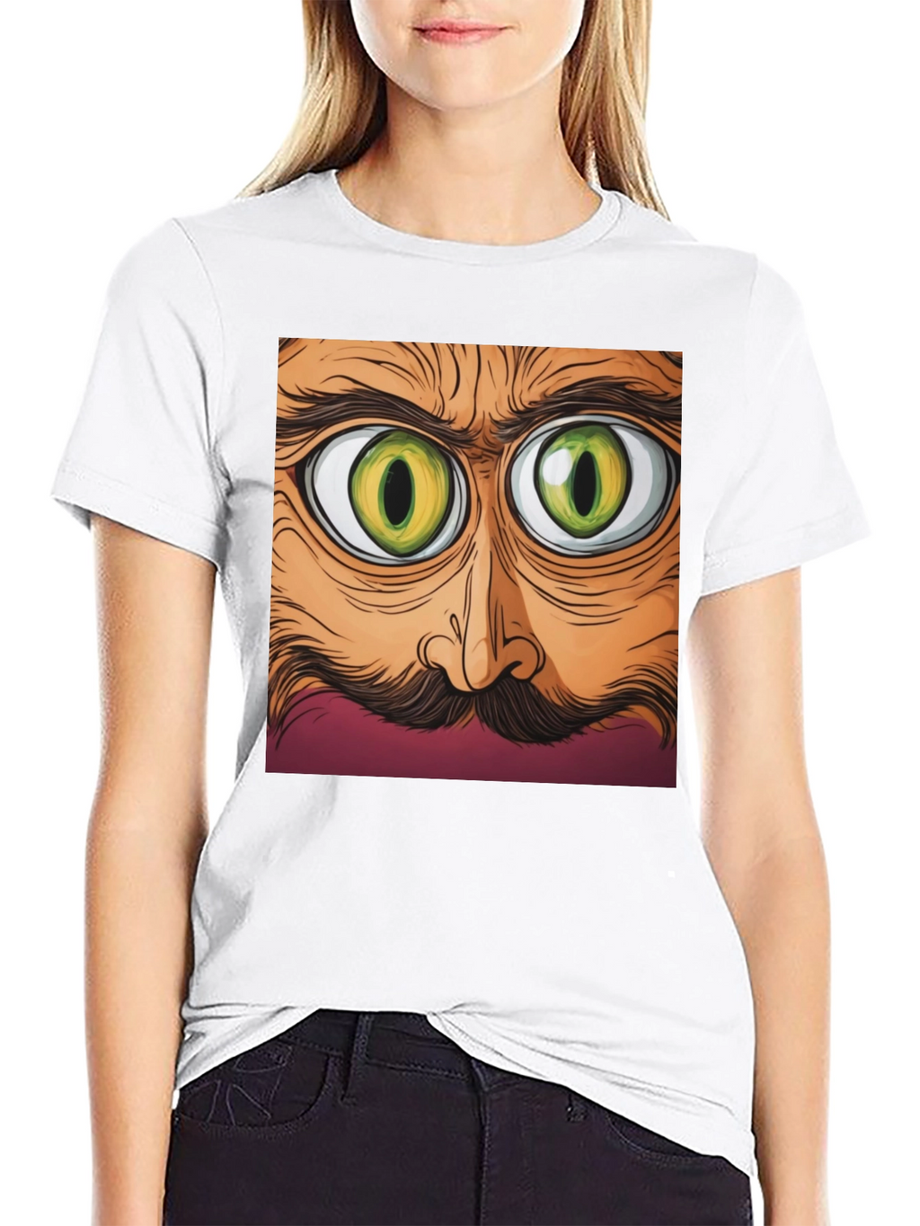 Eyes Graphic Black T-Shirt