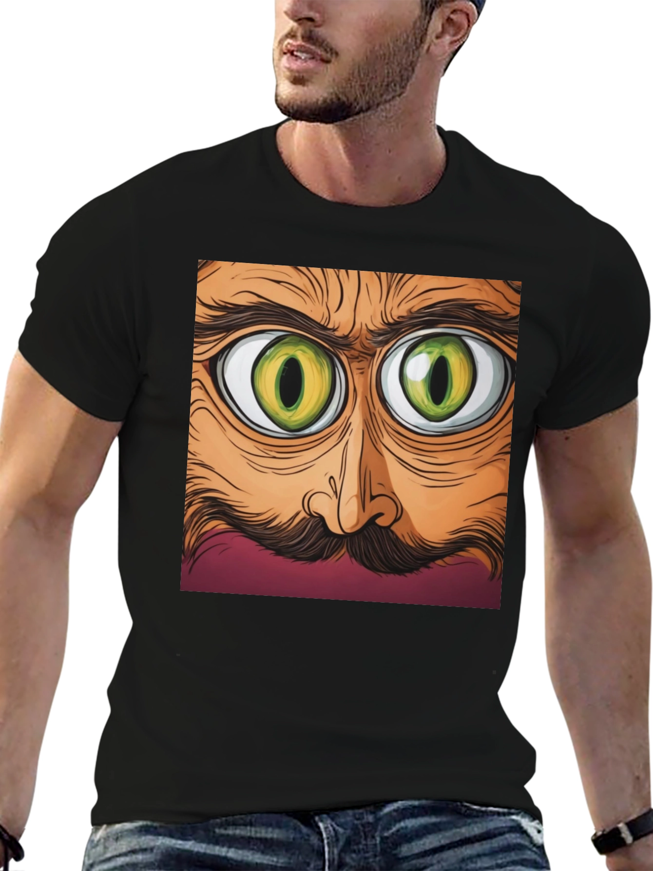 Eyes Graphic Black T-Shirt