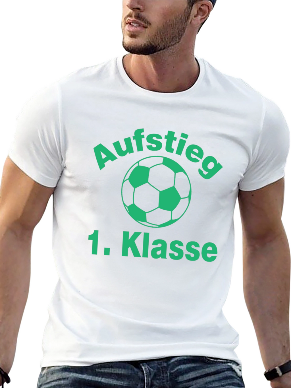 Aufstieg 1. Klasse Soccer T-Shirt - Black