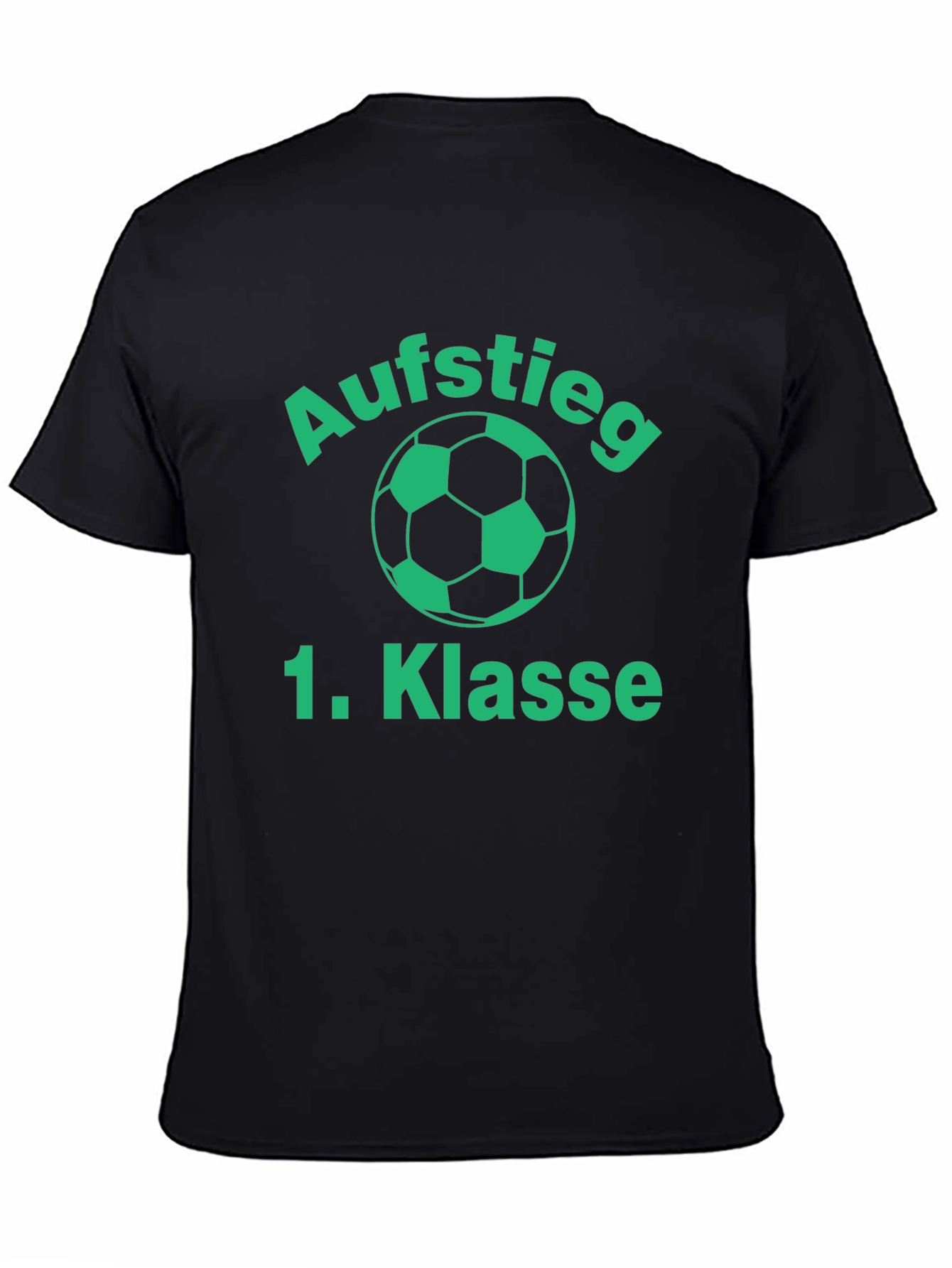 Aufstieg 1. Klasse Soccer T-Shirt - Black