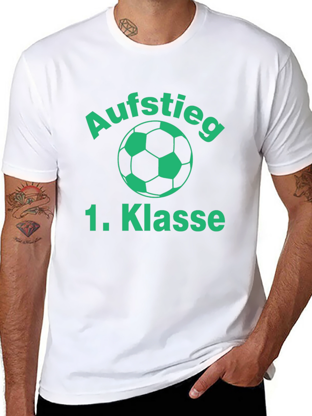 Aufstieg 1. Klasse Soccer T-Shirt - Black