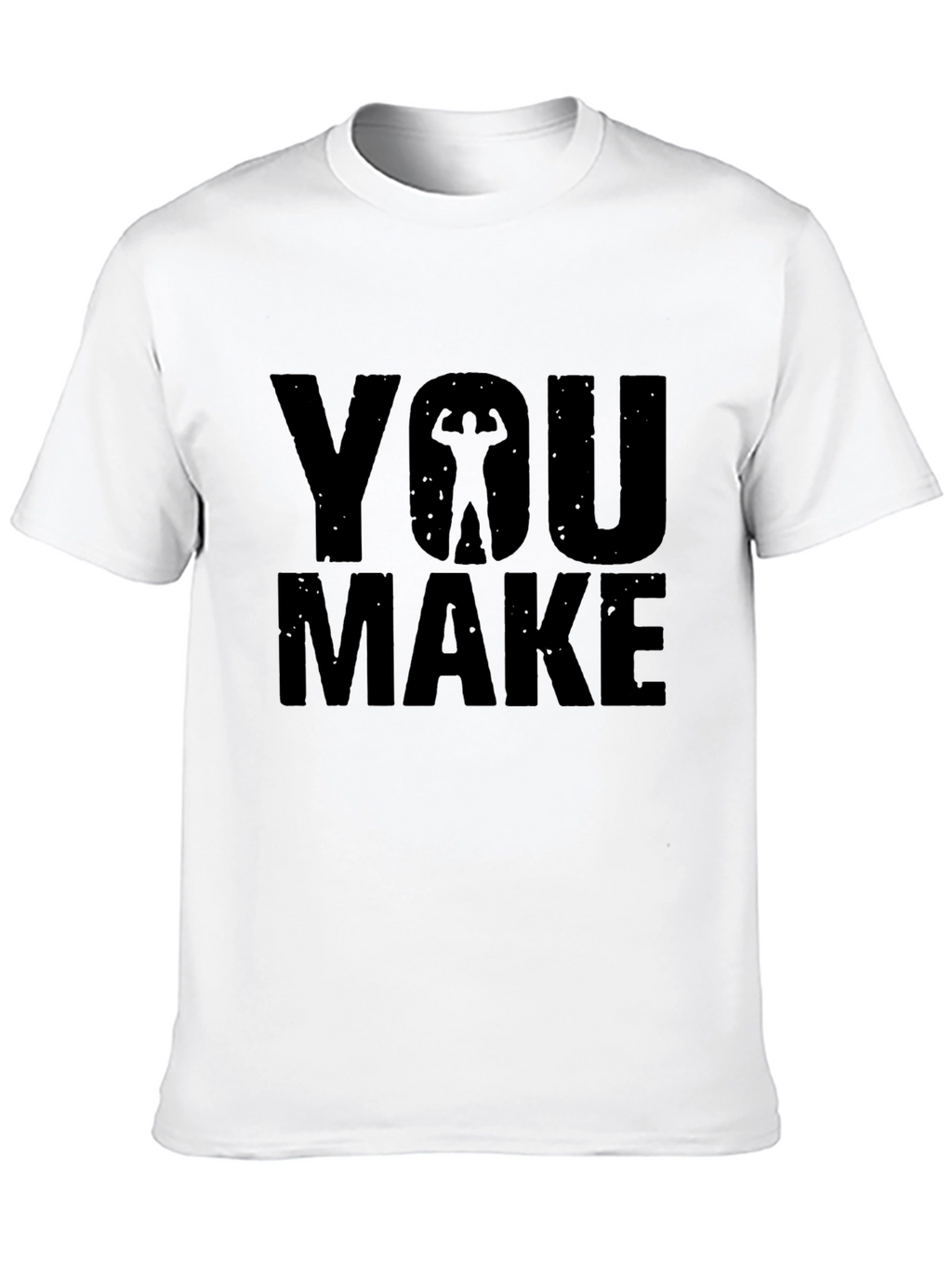 You Make Muscle Black Graphic T-Shirt