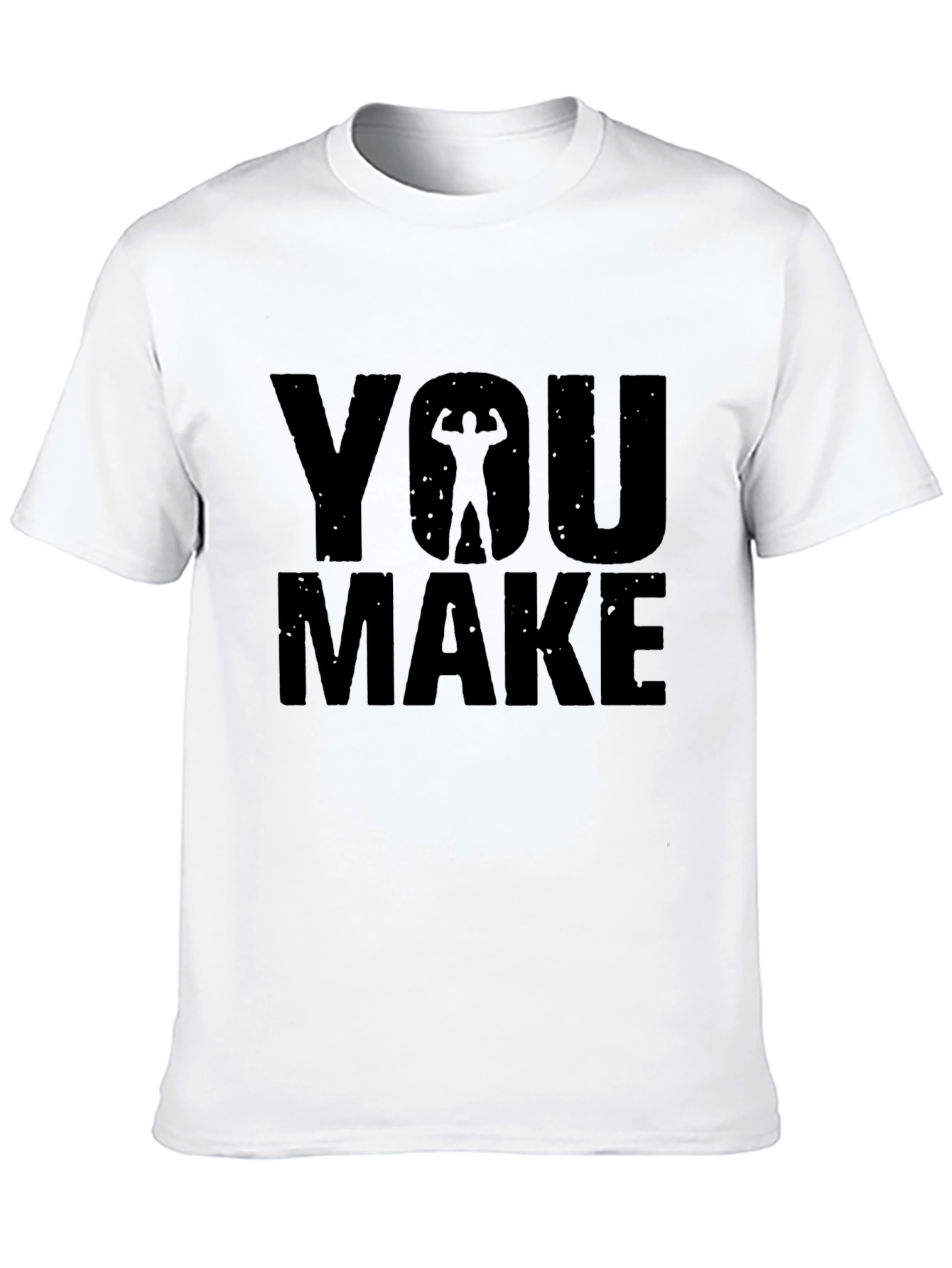 You Make Muscle Black Graphic T-Shirt