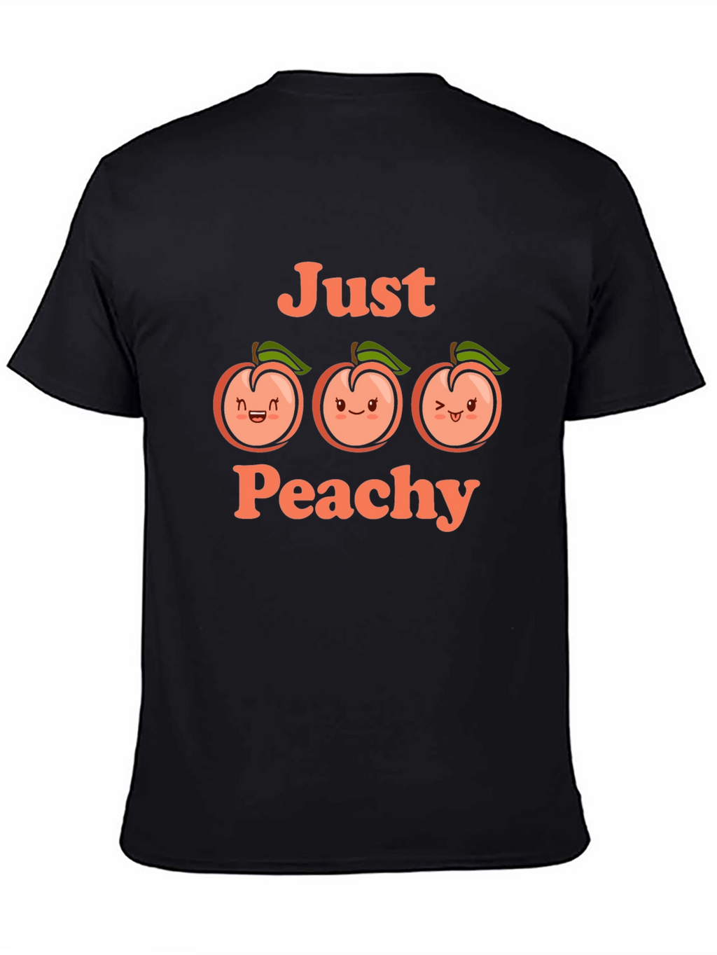 Just Peachy Graphic Tee - Cute Fruit T-Shirt