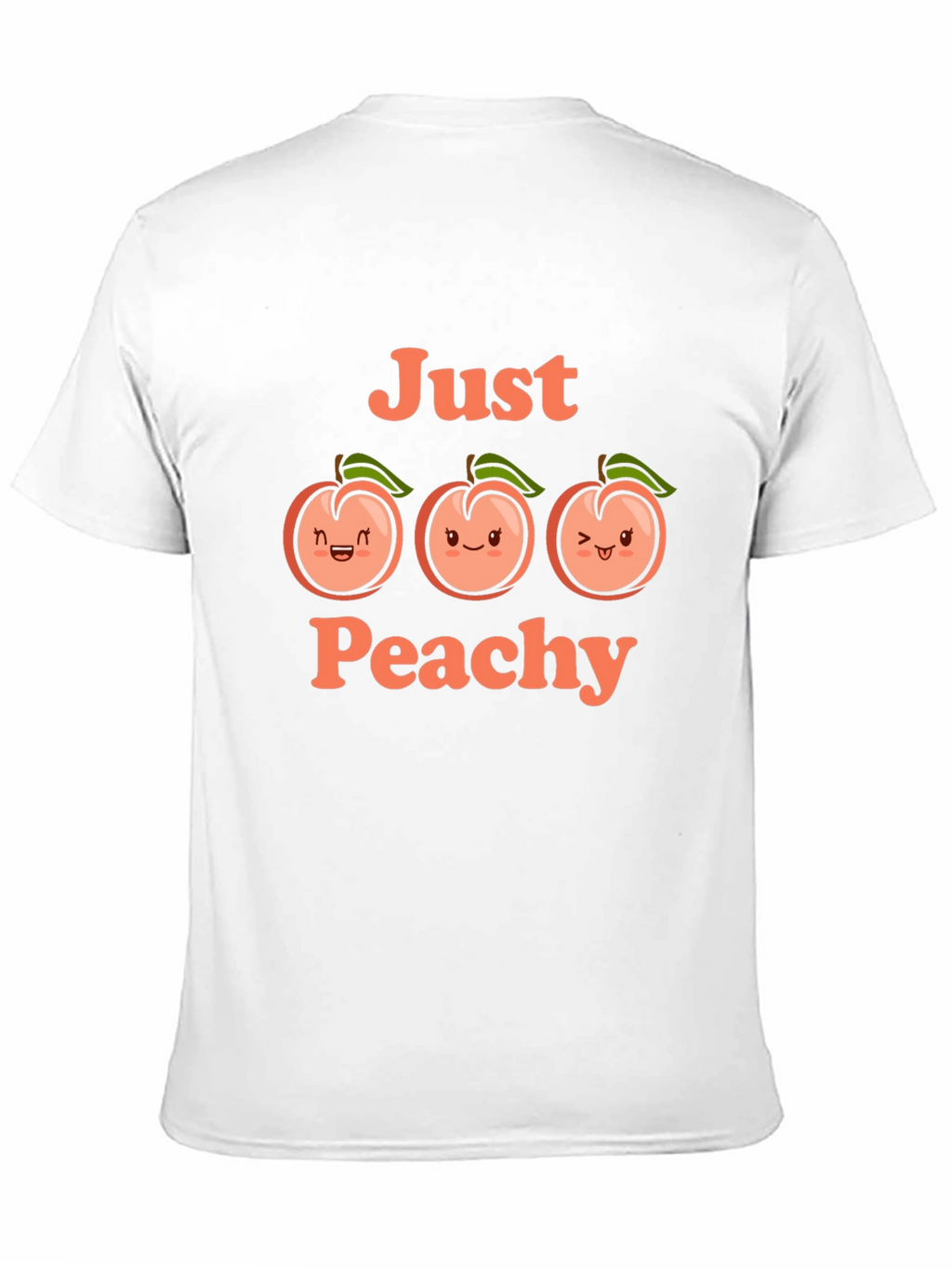 Just Peachy Graphic Tee - Cute Fruit T-Shirt