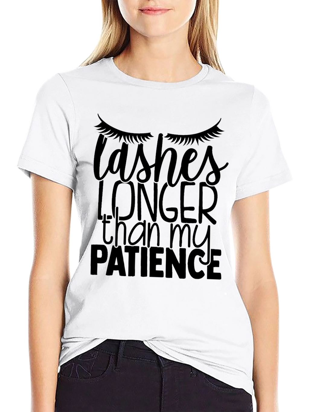 Lashes Longer Than My Patience Graphic Tee