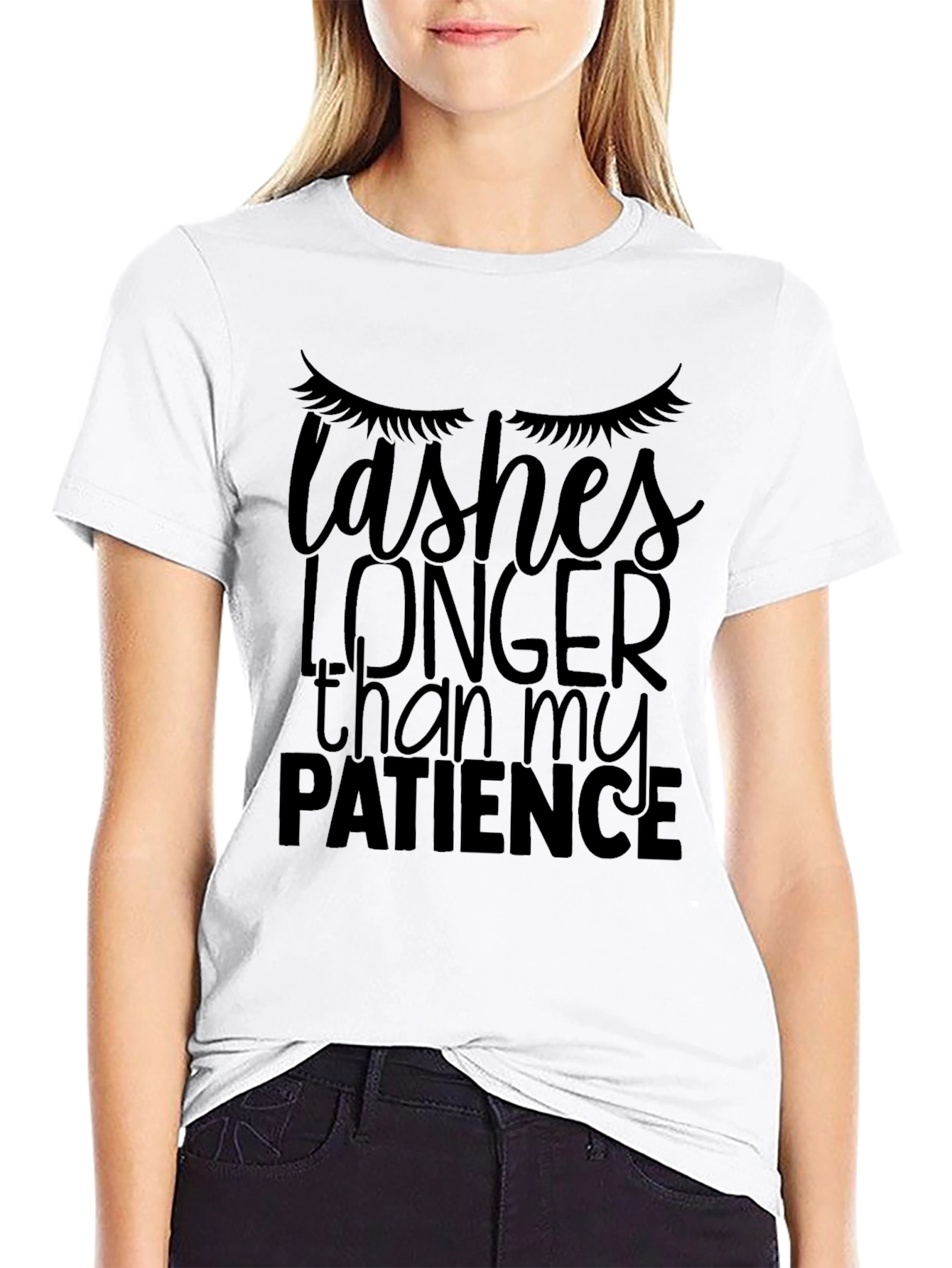 Lashes Longer Than My Patience Graphic Tee