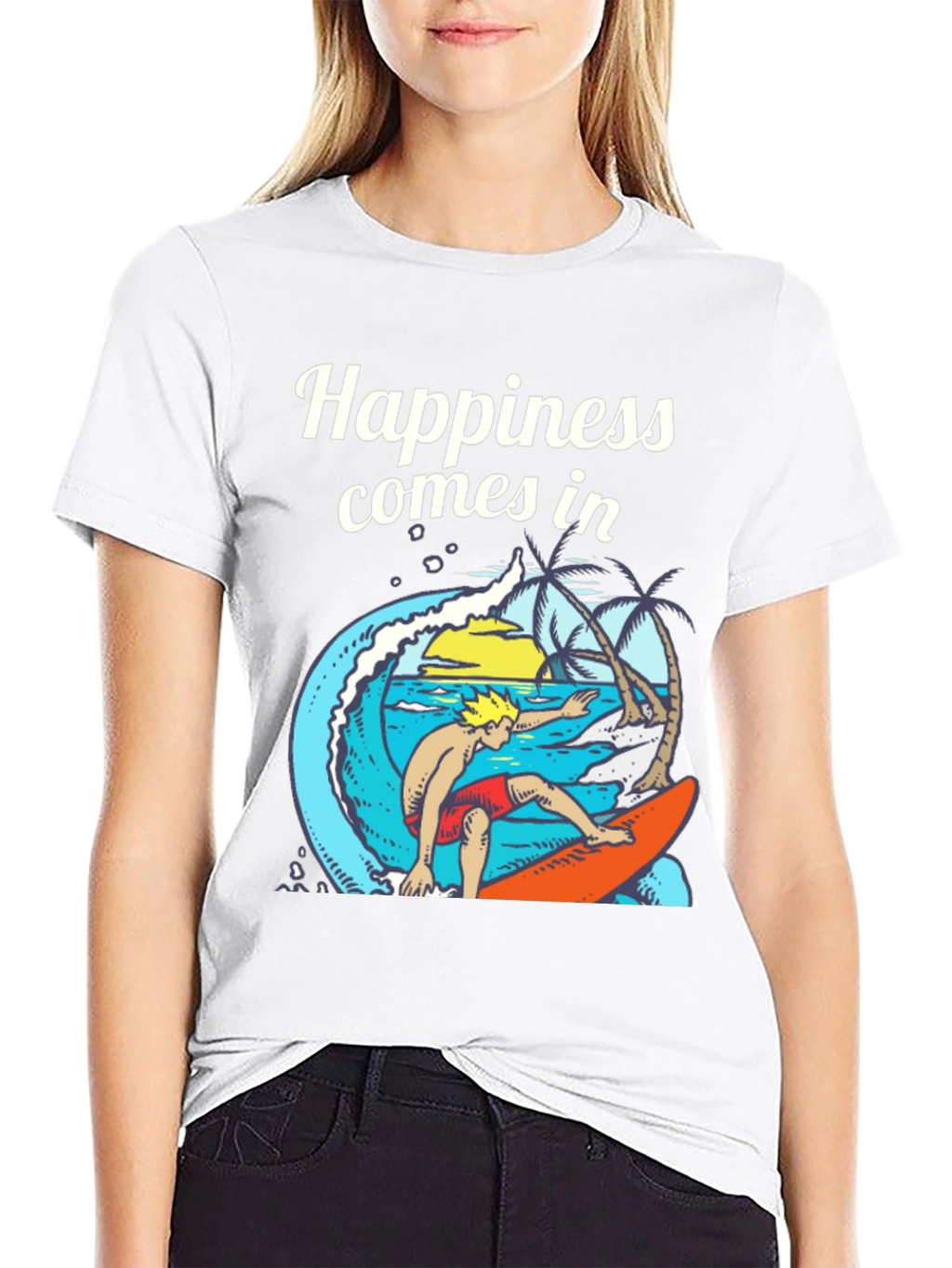 Happiness Surfer Graphic Tee