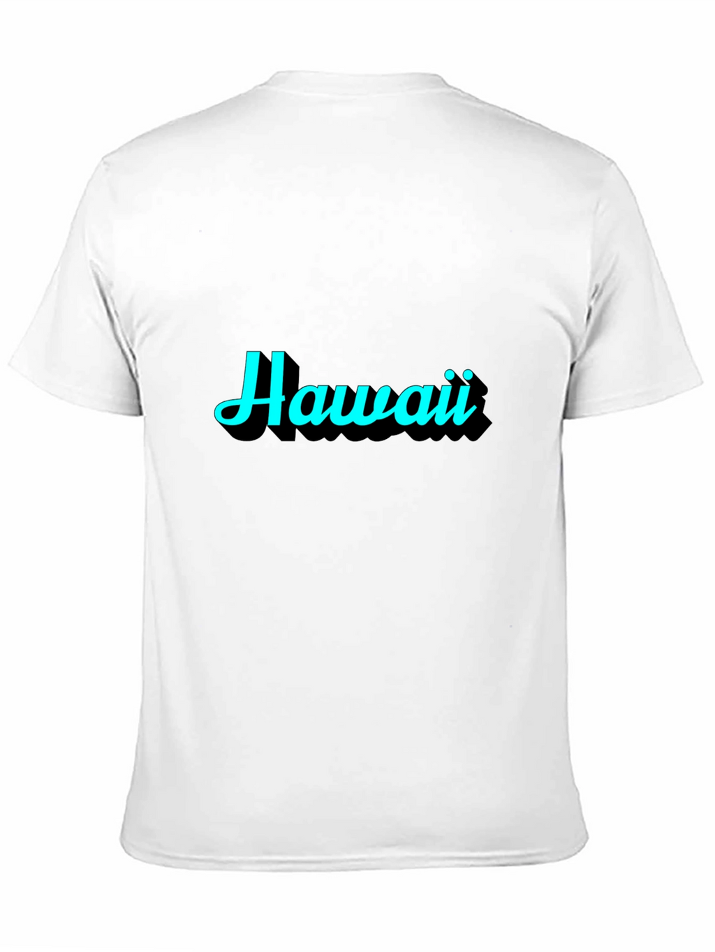Hawaii Graphic Print Black T-Shirt