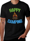Happy Camping Graphic T-Shirt