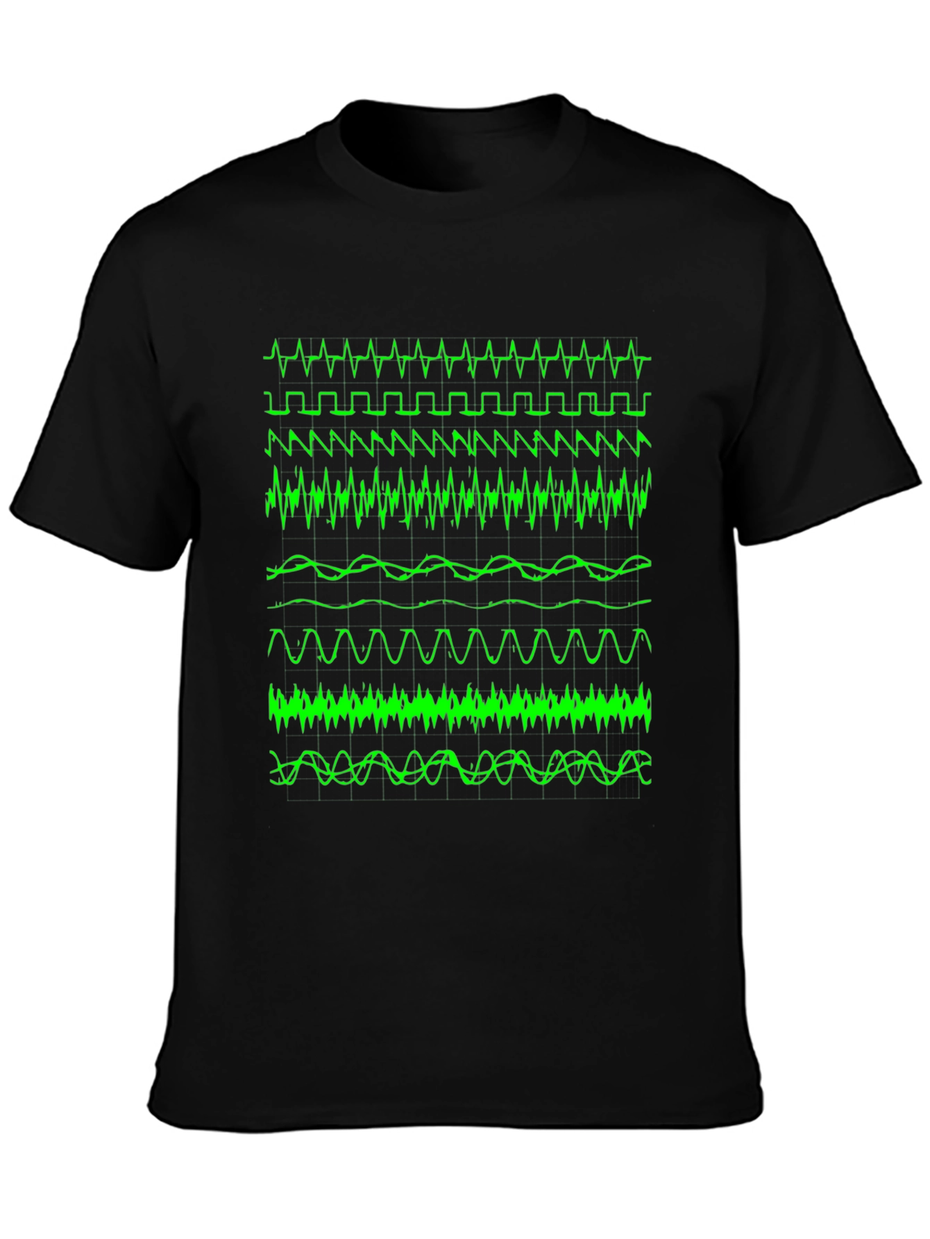 Oscilloscope Waveform Graphic Tee - Geek Chic