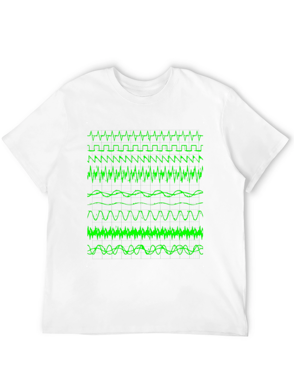 Oscilloscope Waveform Graphic Tee - Geek Chic