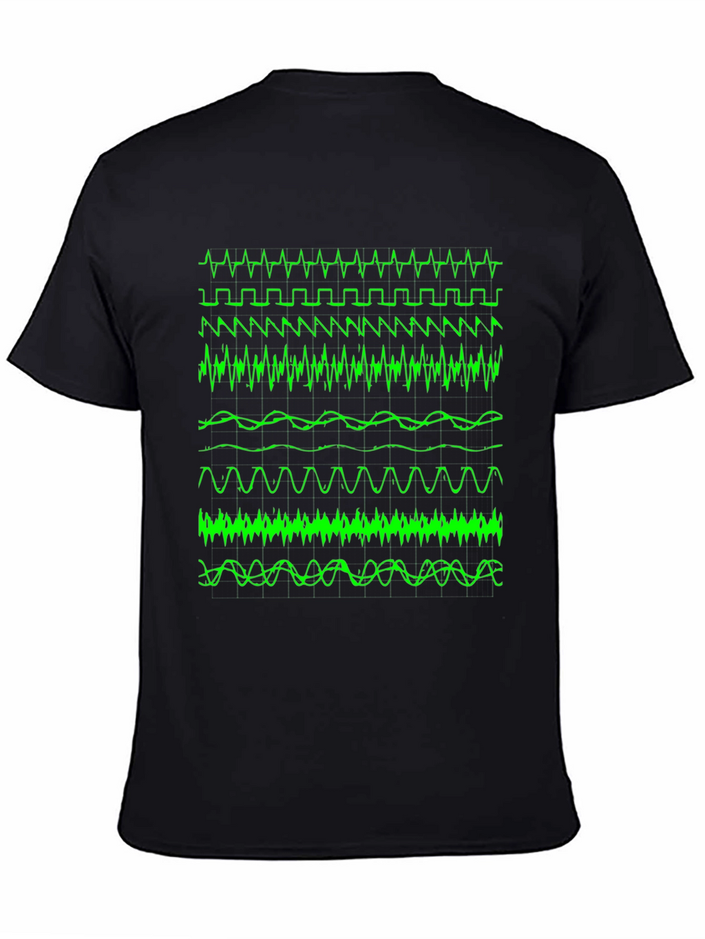 Oscilloscope Waveform Graphic Tee - Geek Chic