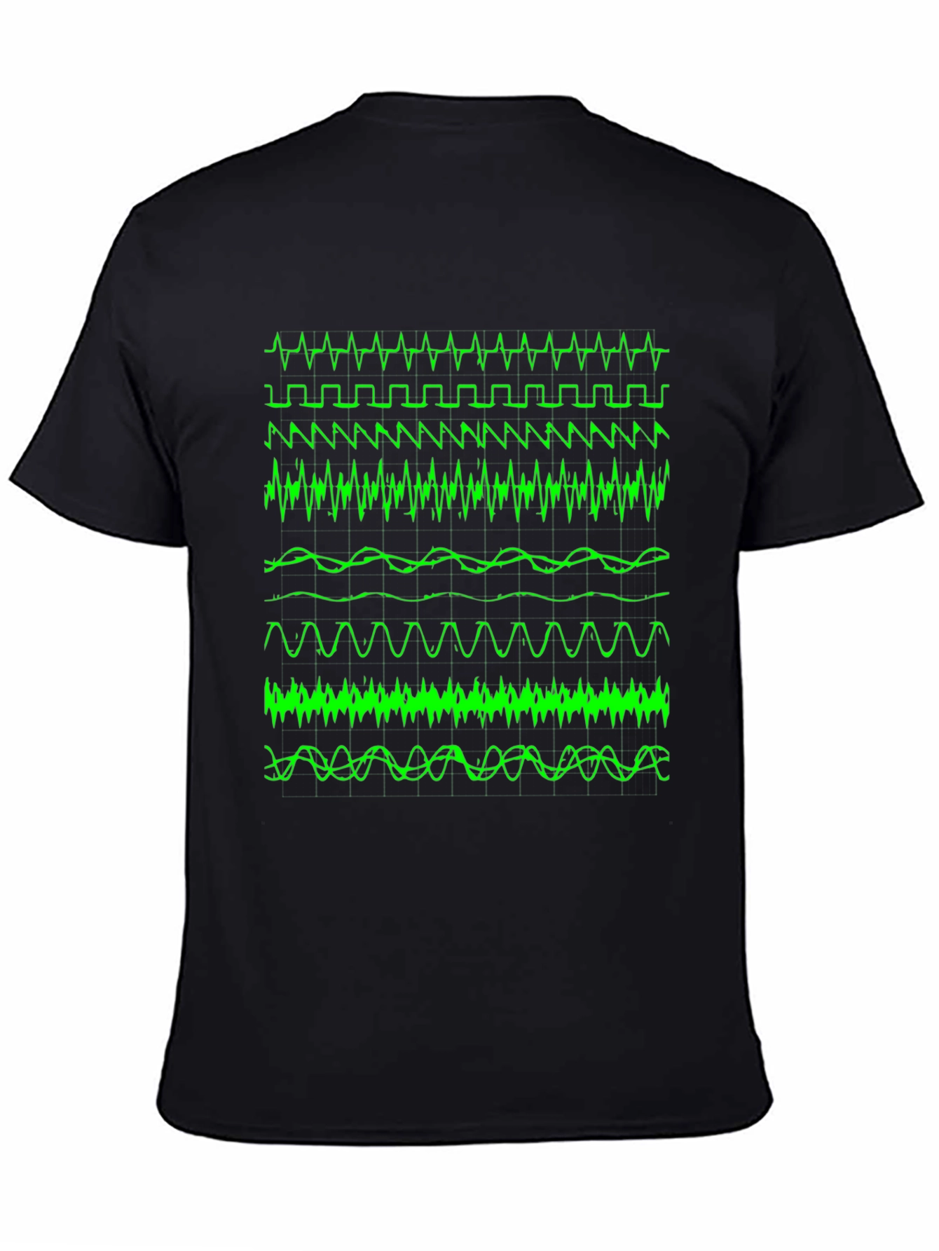 Oscilloscope Waveform Graphic Tee - Geek Chic