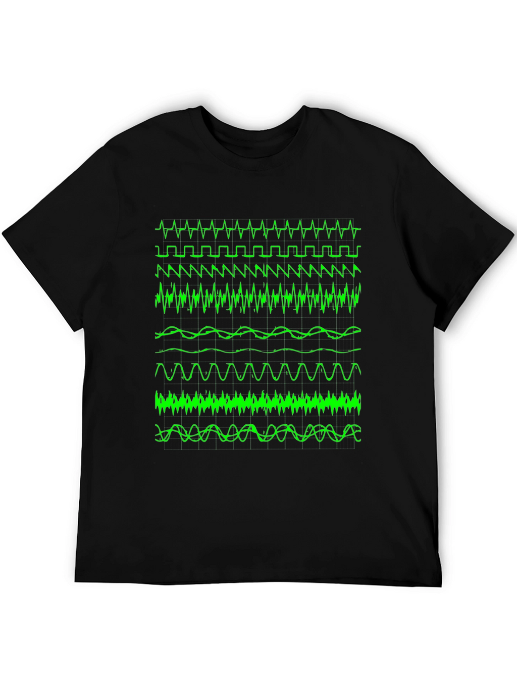 Oscilloscope Waveform Graphic Tee - Geek Chic