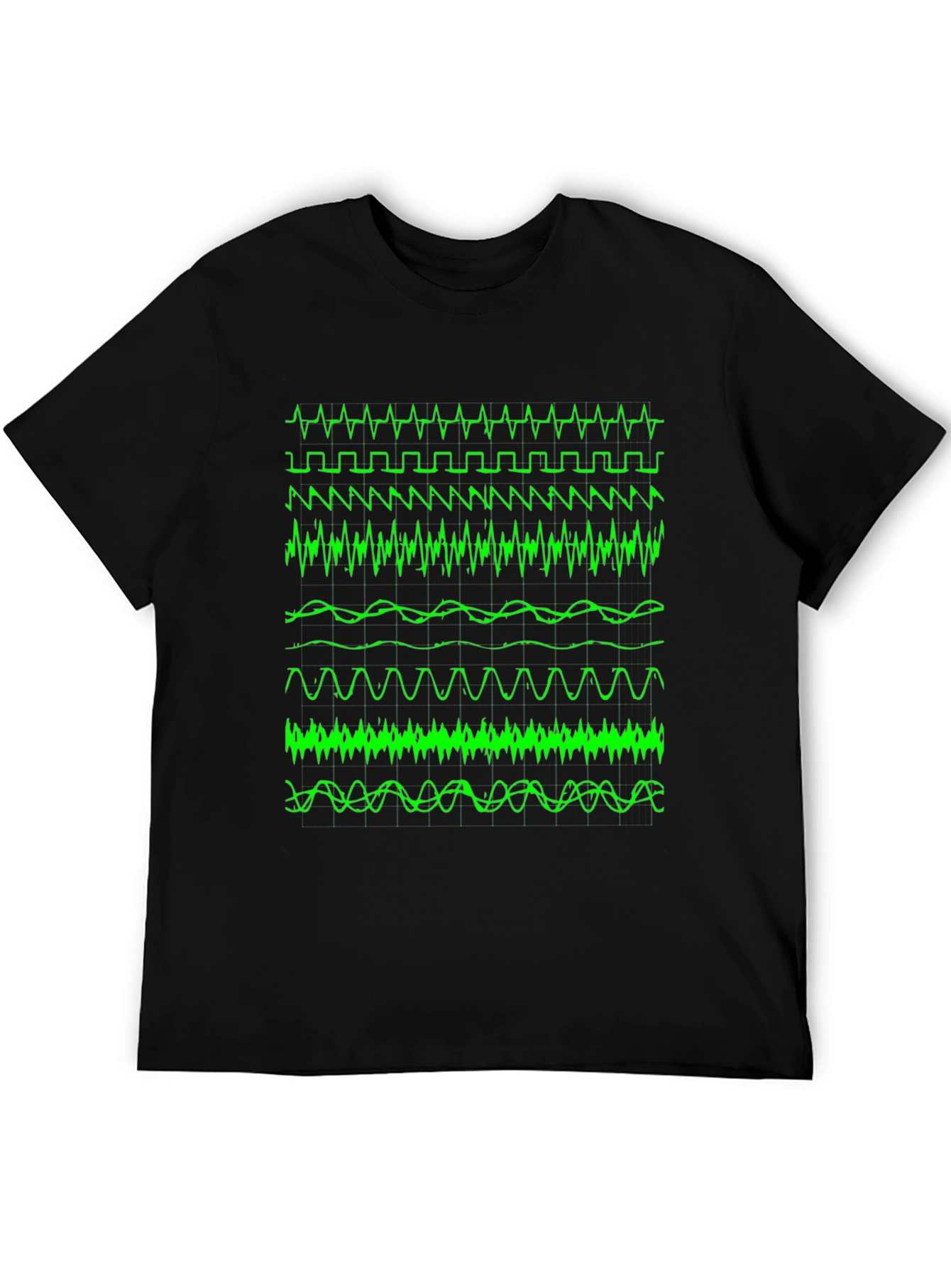 Oscilloscope Waveform Graphic Tee - Geek Chic
