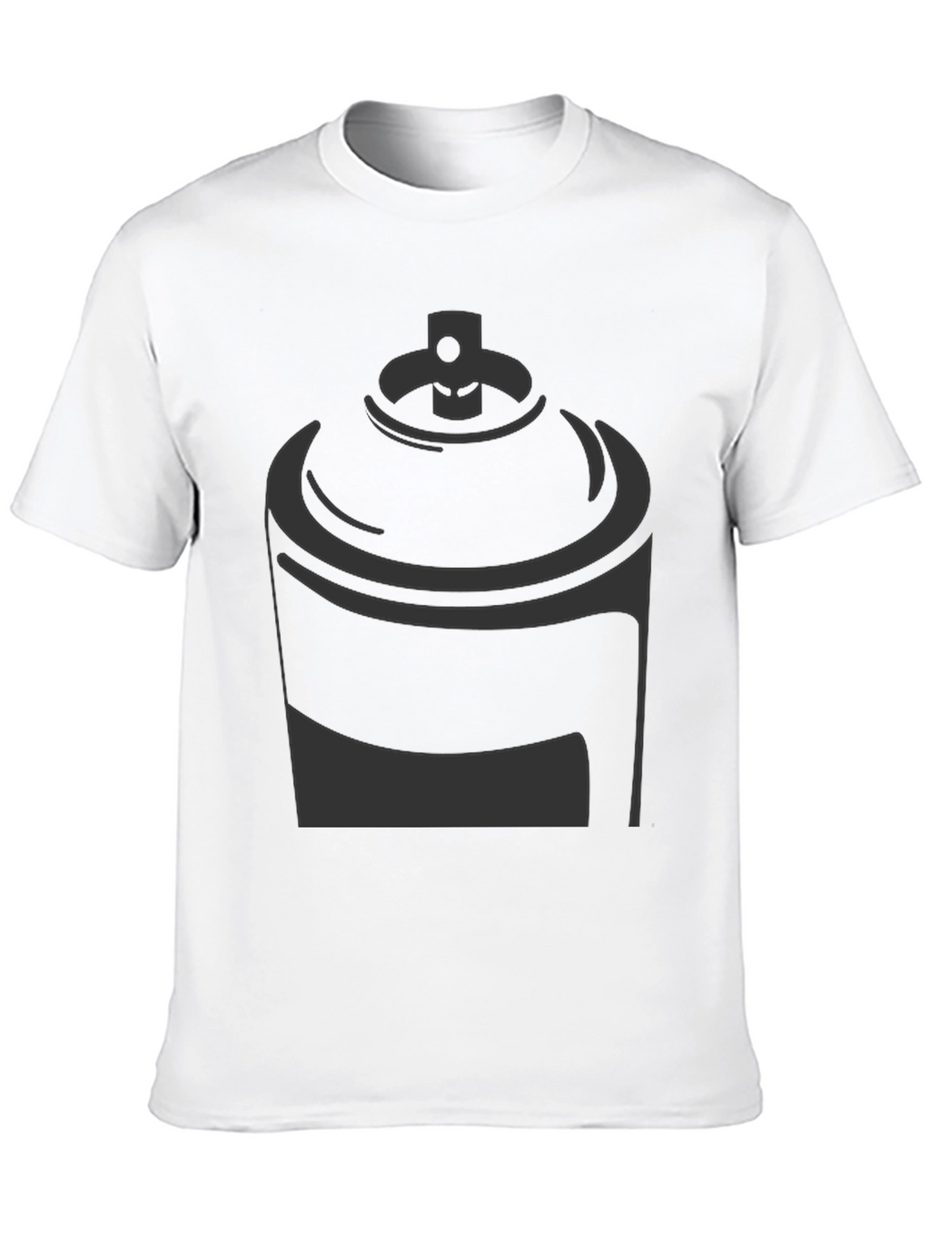 Spray Paint Can Graphic Tee - Stylish Black T-Shirt
