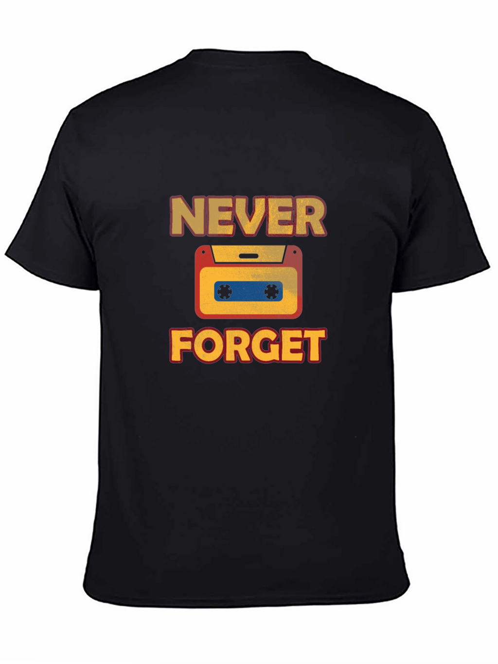 Retro Never Forget Cassette Graphic T-Shirt