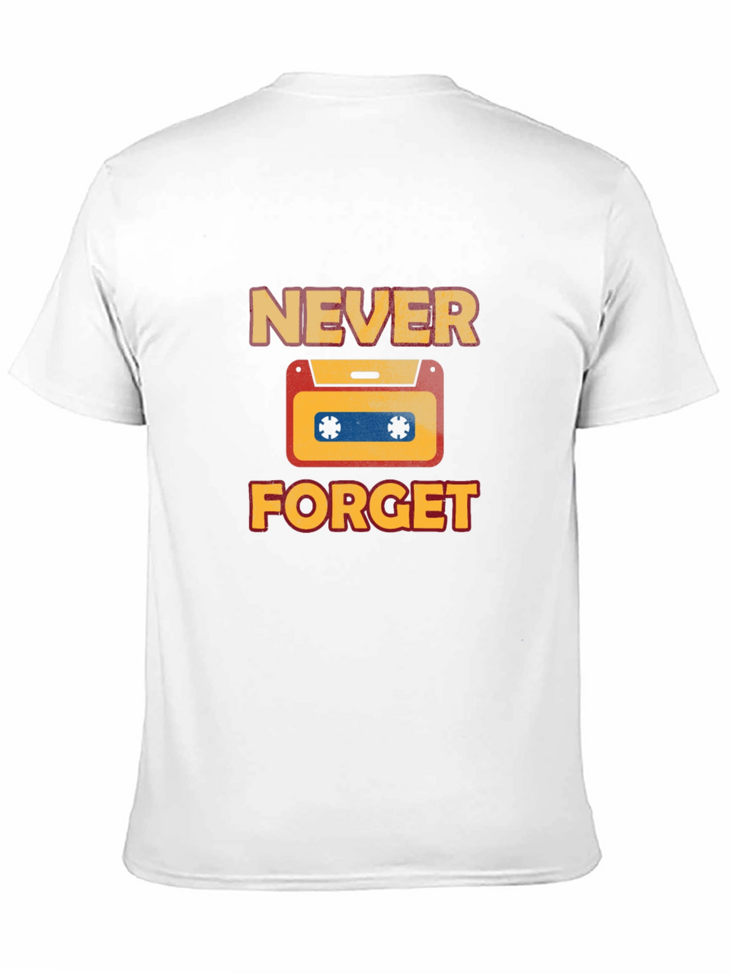 Retro Never Forget Cassette Graphic T-Shirt
