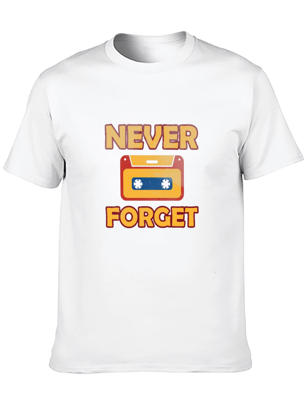Retro Never Forget Cassette Graphic T-Shirt