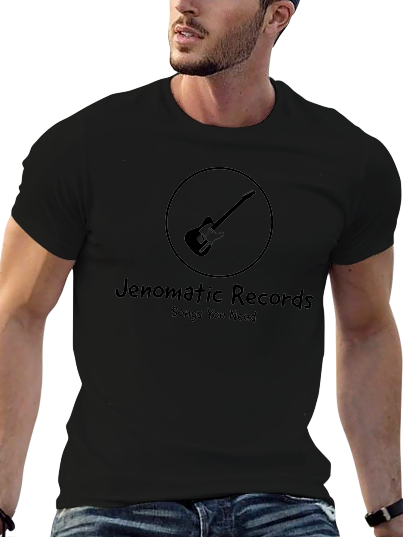 Jenomatic Records Black T-Shirt - Songs You Need