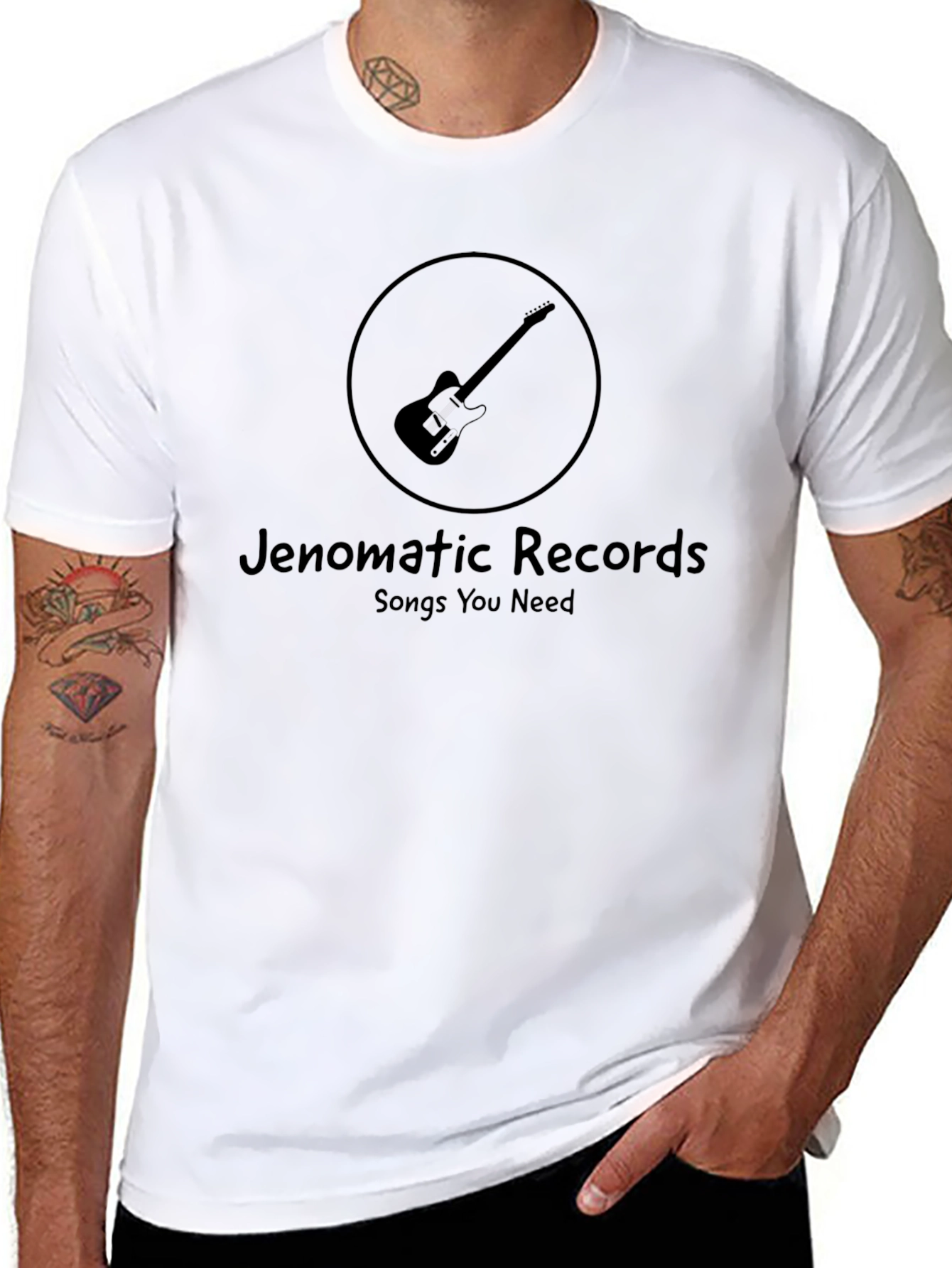 Jenomatic Records Black T-Shirt - Songs You Need