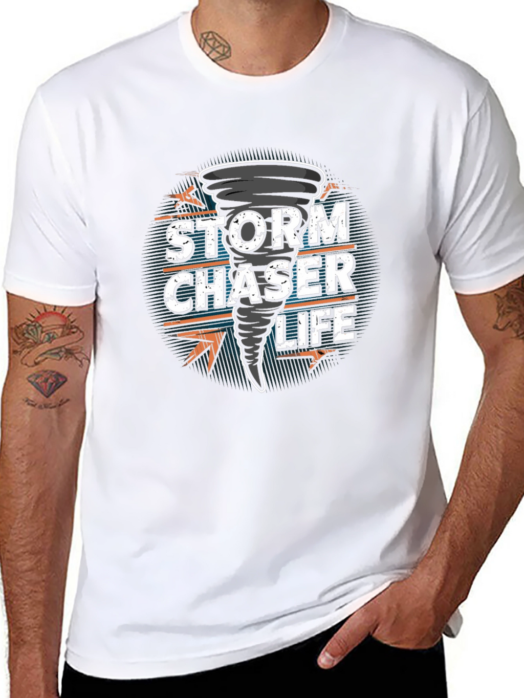 Storm Chaser Life Graphic Tee - Black