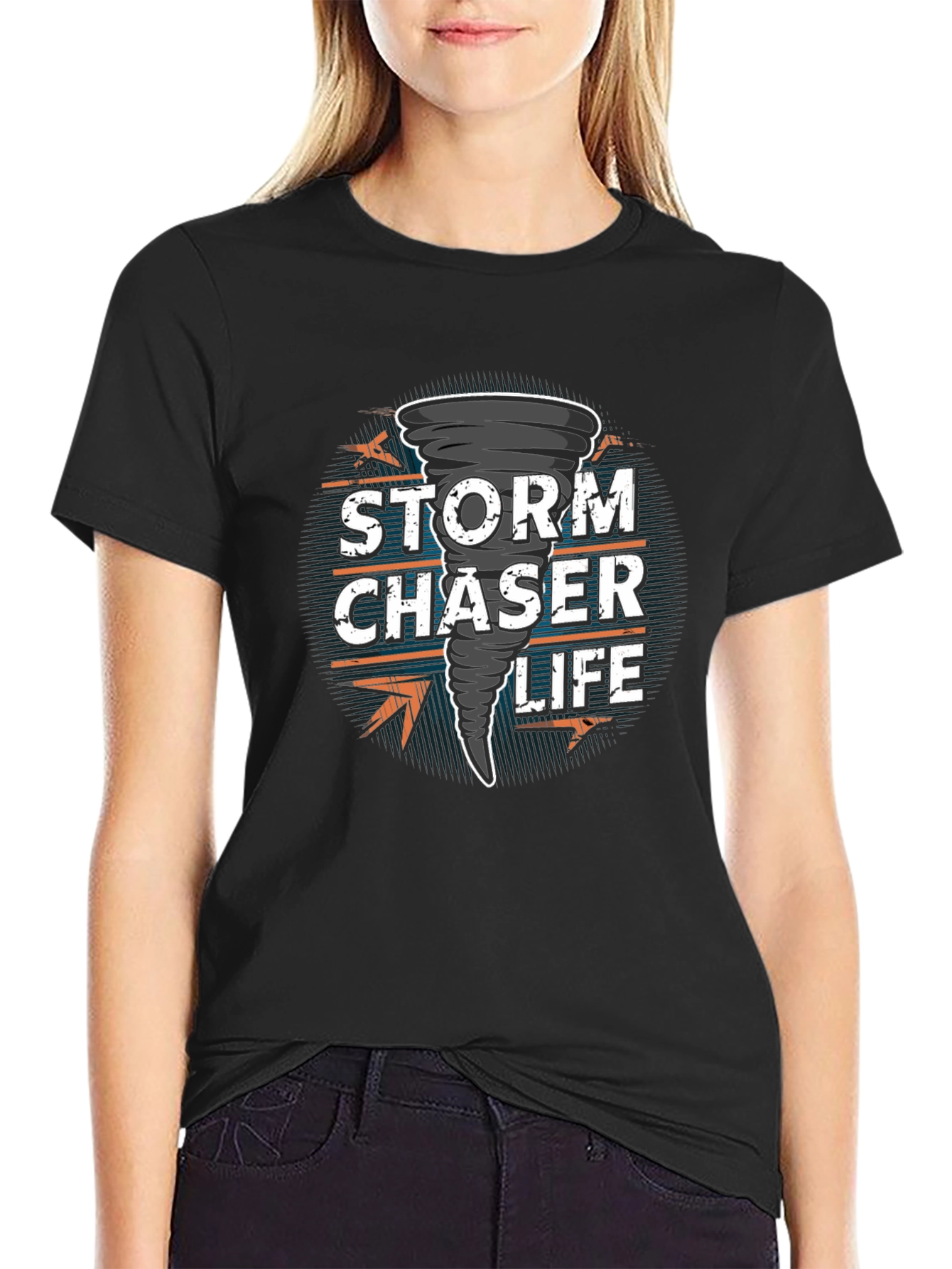 Storm Chaser Life Graphic Tee - Black