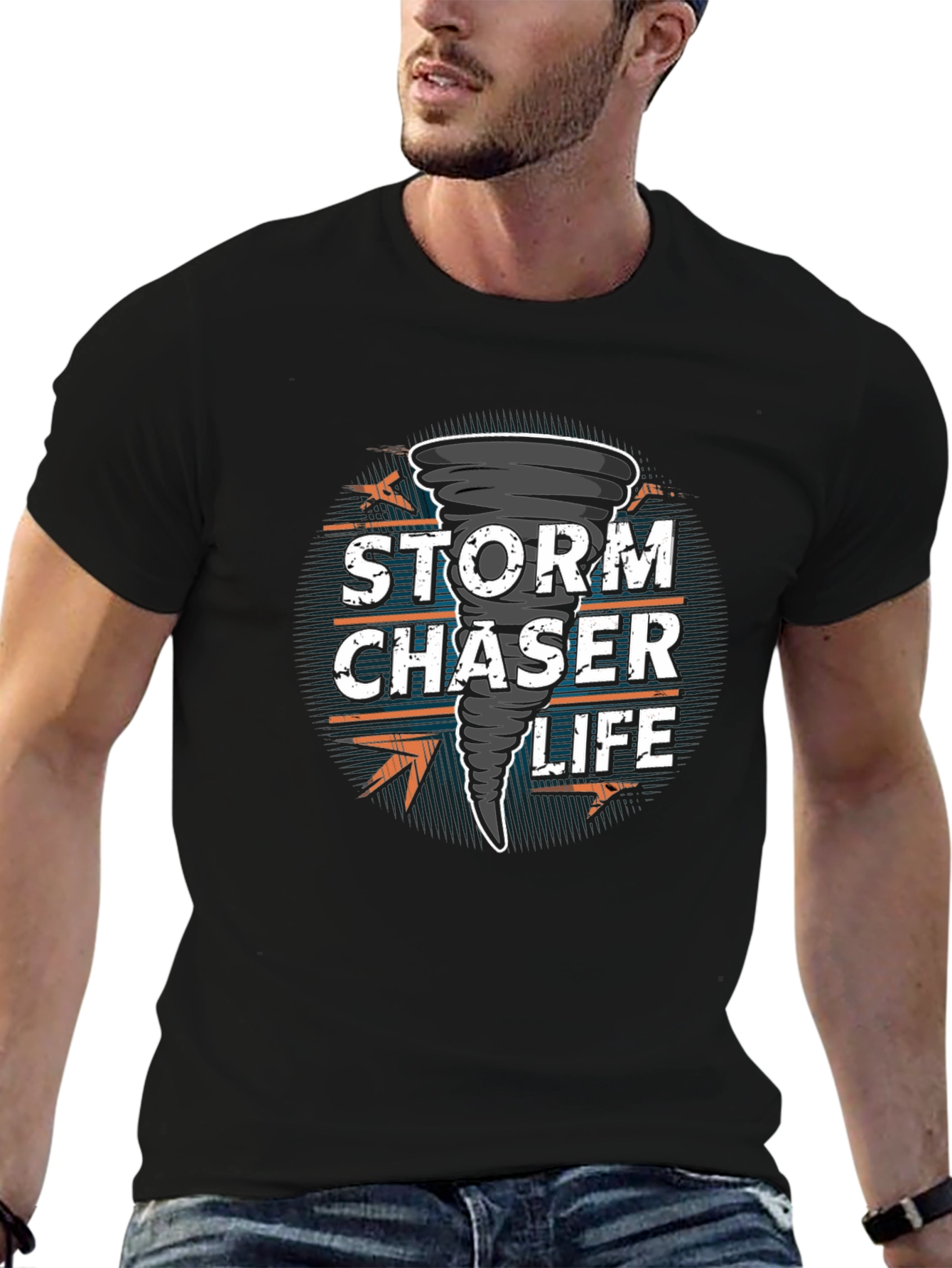 Storm Chaser Life Graphic Tee - Black