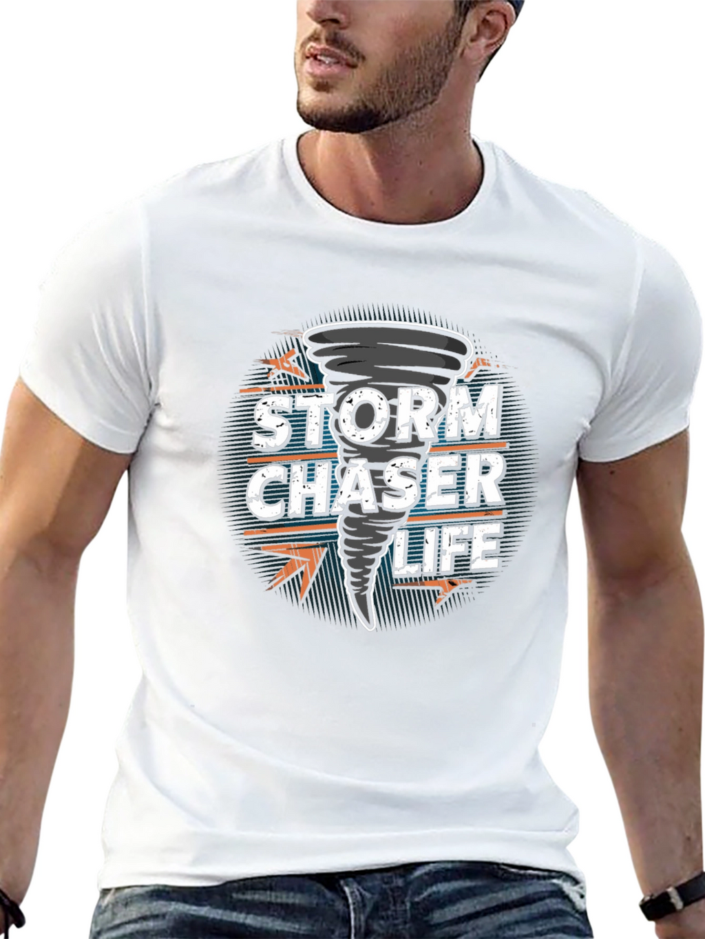 Storm Chaser Life Graphic Tee - Black