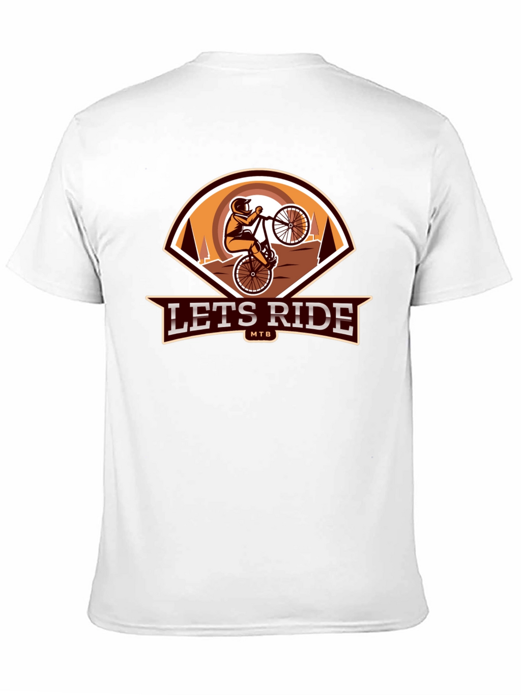Lets Ride MTB Black Graphic Tee