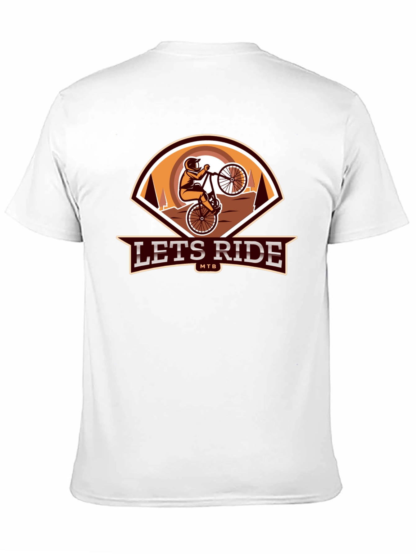 Lets Ride MTB Black Graphic Tee