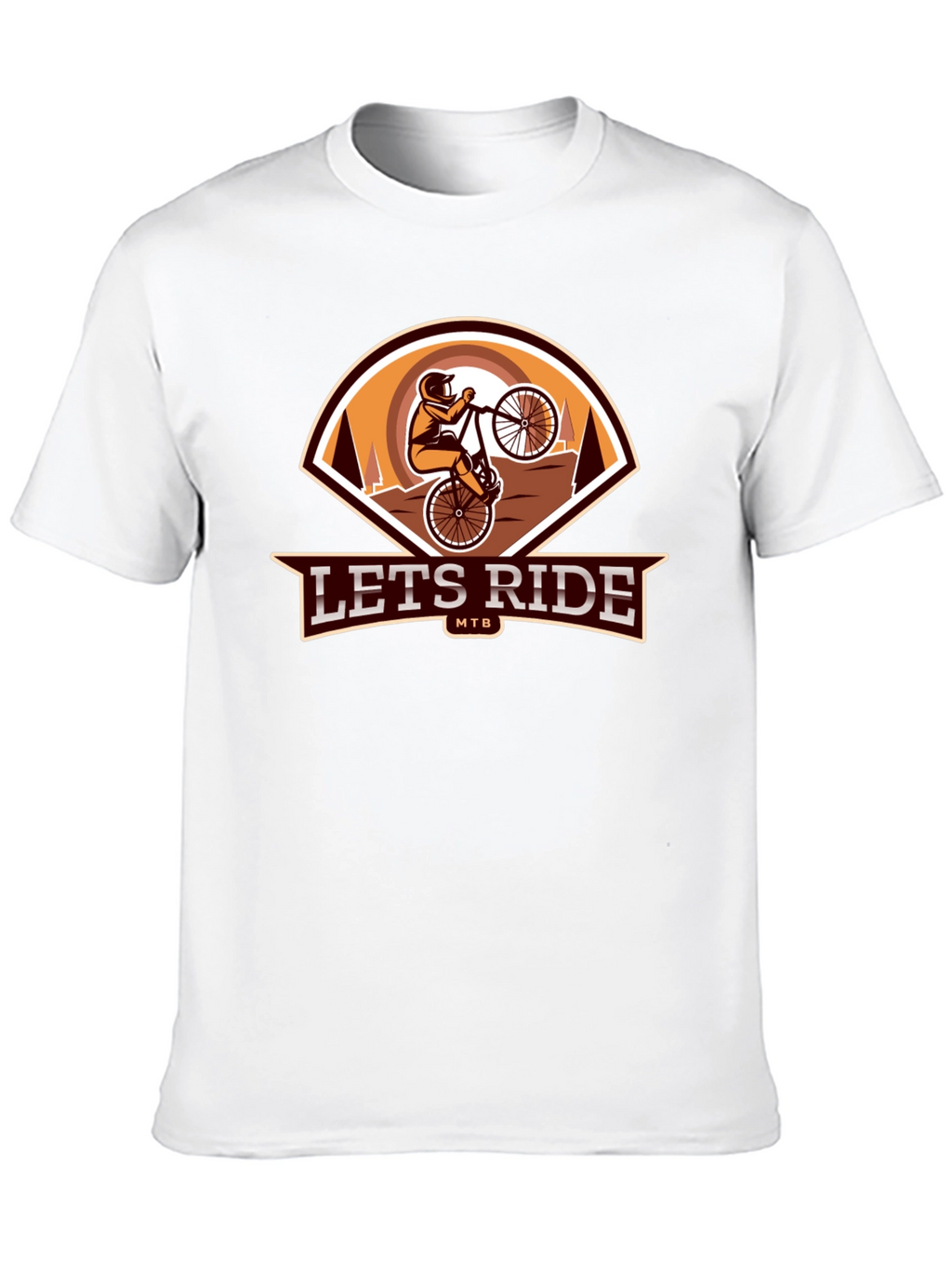 Lets Ride MTB Black Graphic Tee