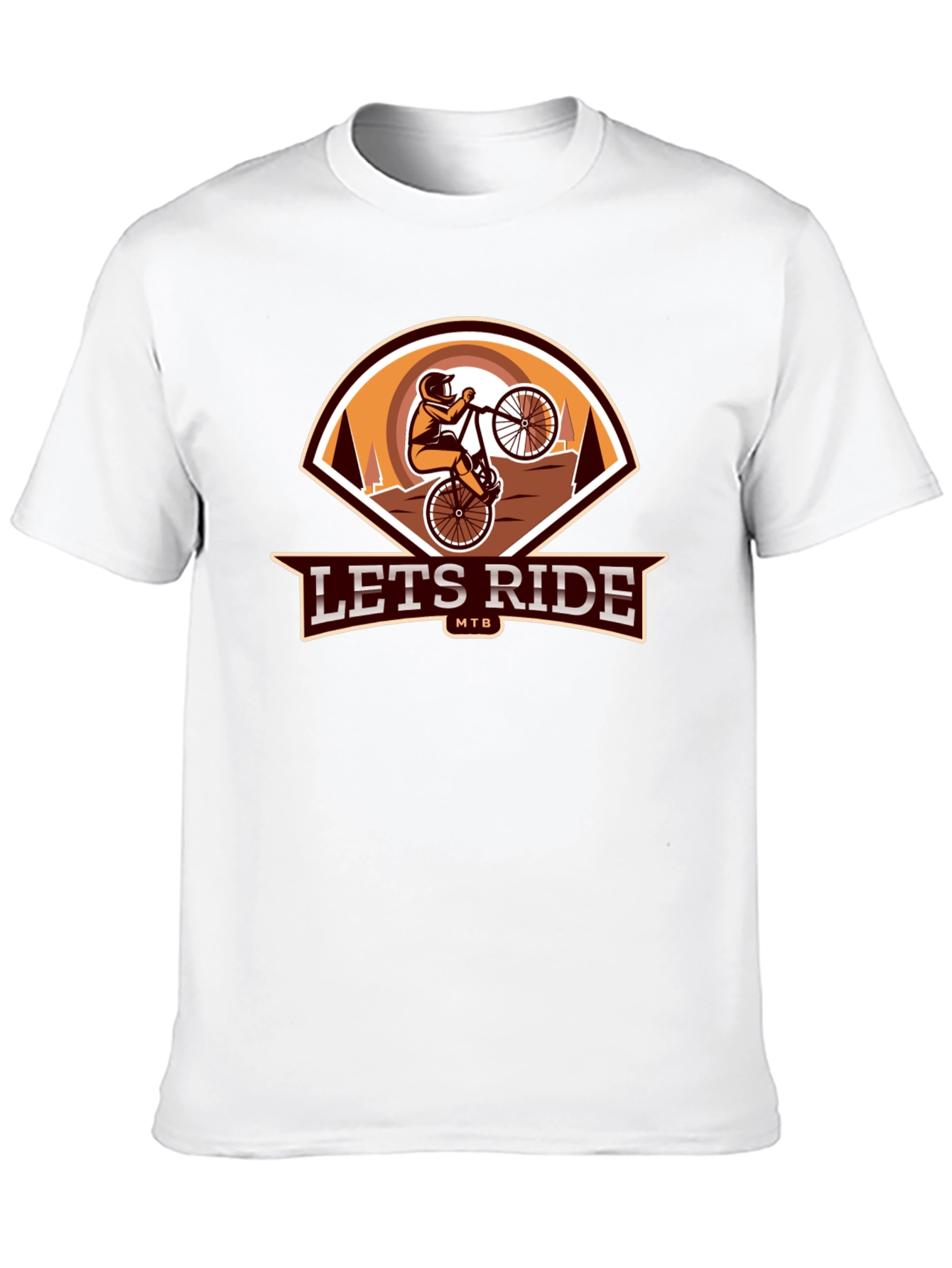 Lets Ride MTB Black Graphic Tee