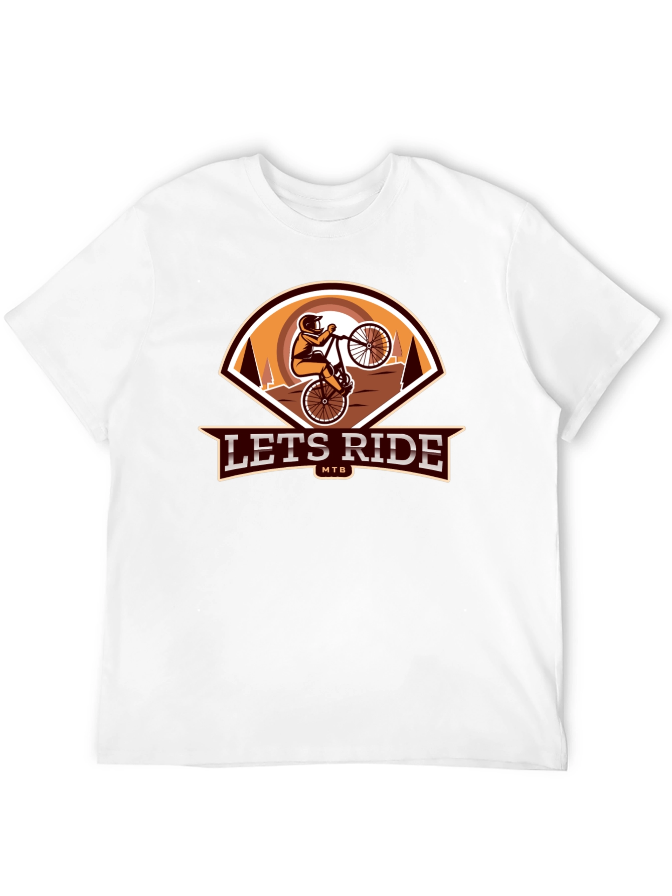 Lets Ride MTB Black Graphic Tee