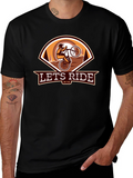 Lets Ride MTB Black Graphic Tee