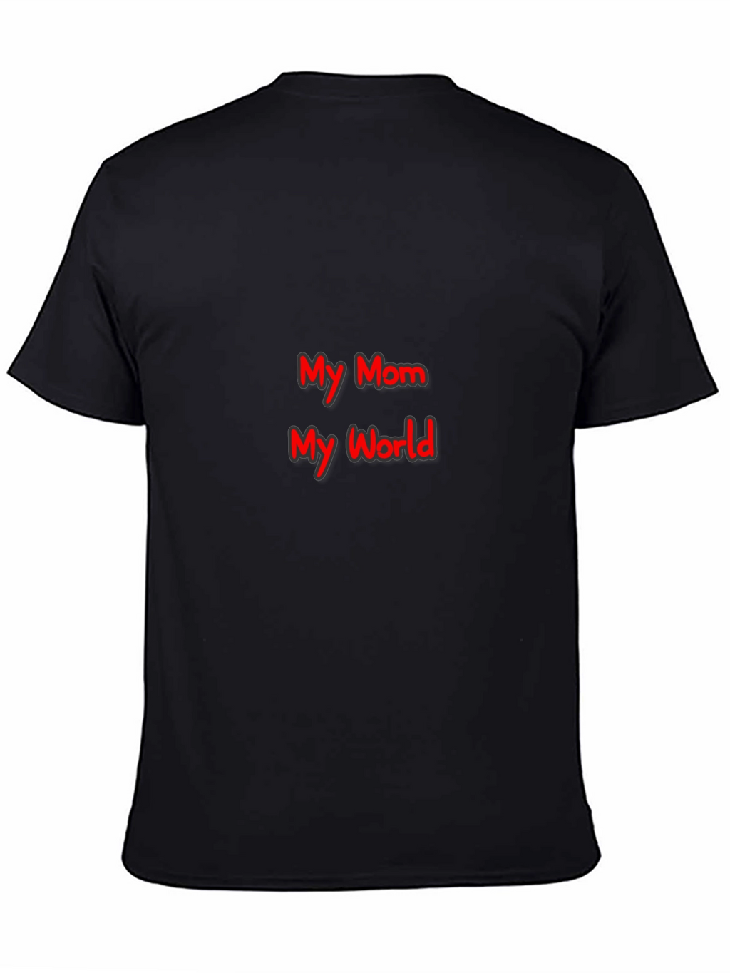 My Mom My World Graphic T-Shirt - Black