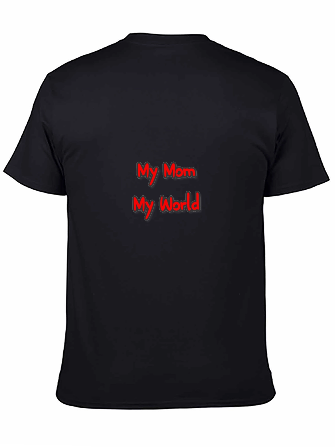 My Mom My World Graphic T-Shirt - Black
