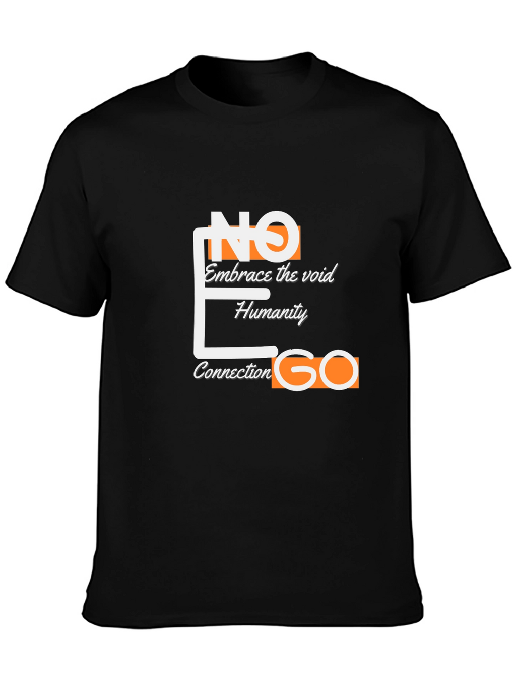 Abstract Design Black Graphic Tee