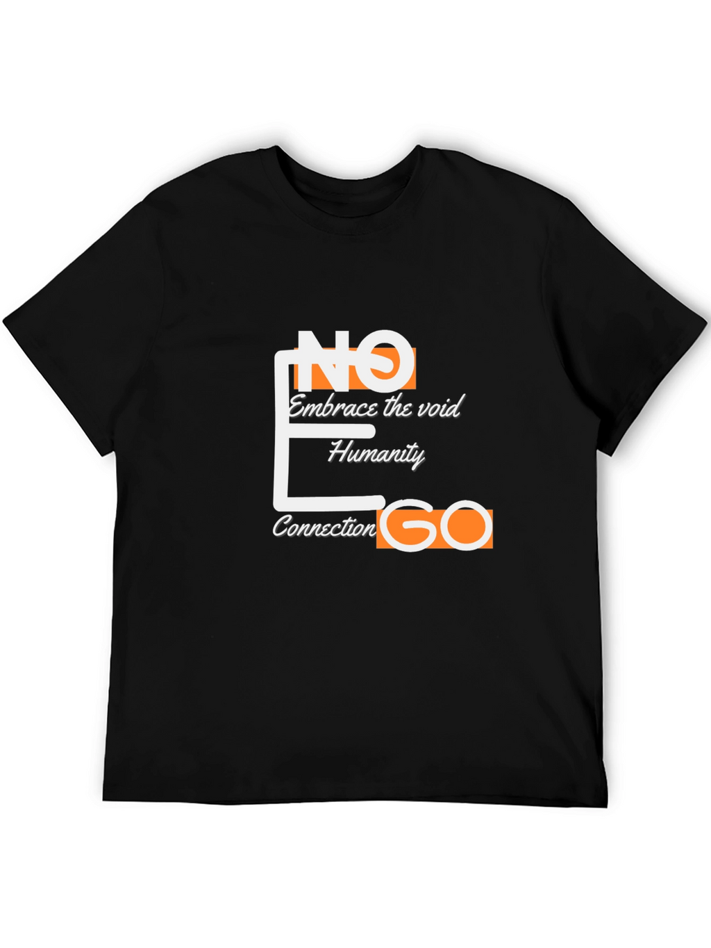 Abstract Design Black Graphic Tee