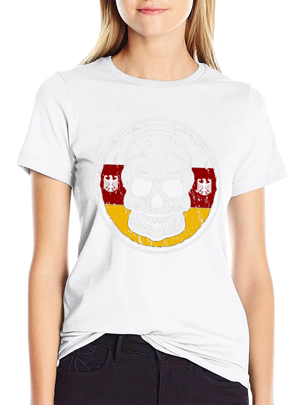 Skull South Ossetia Flag T-Shirt
