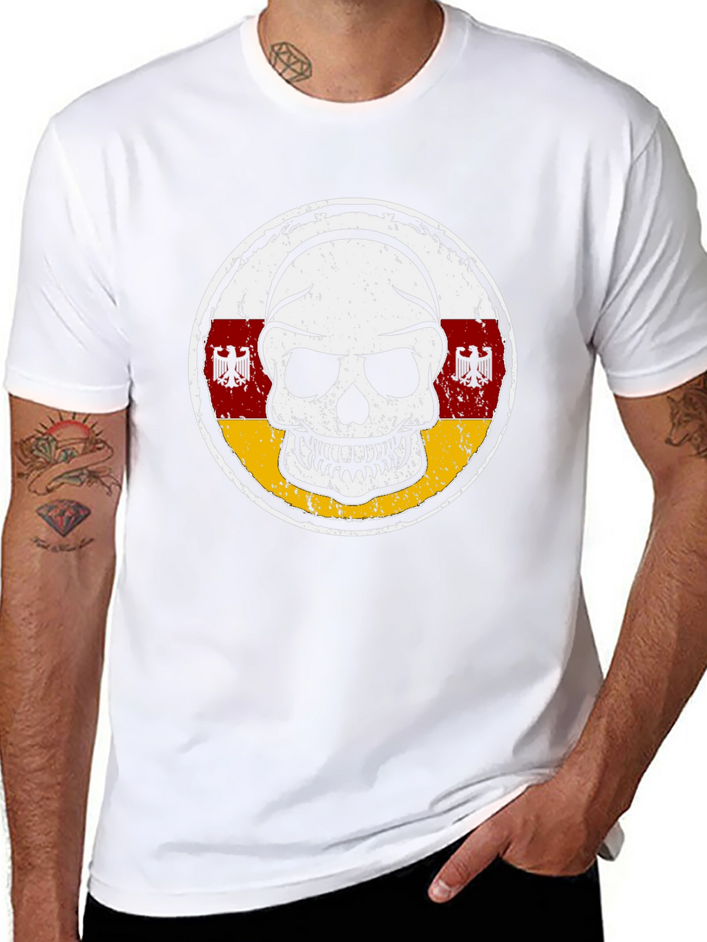 Skull South Ossetia Flag T-Shirt