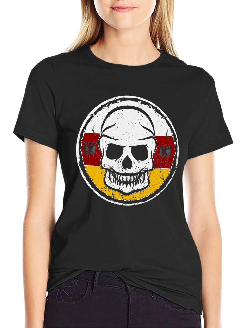 Skull South Ossetia Flag T-Shirt