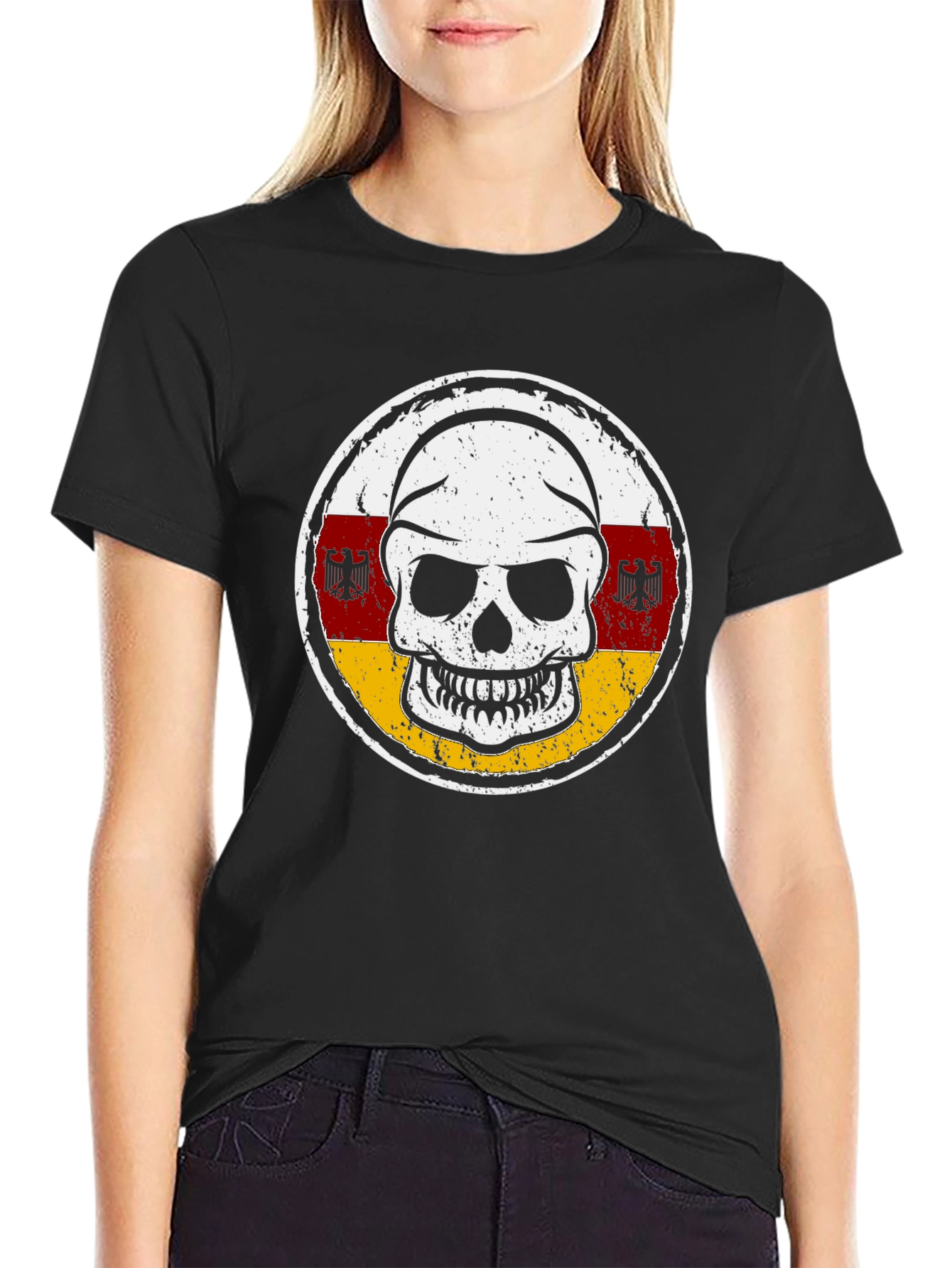 Skull South Ossetia Flag T-Shirt