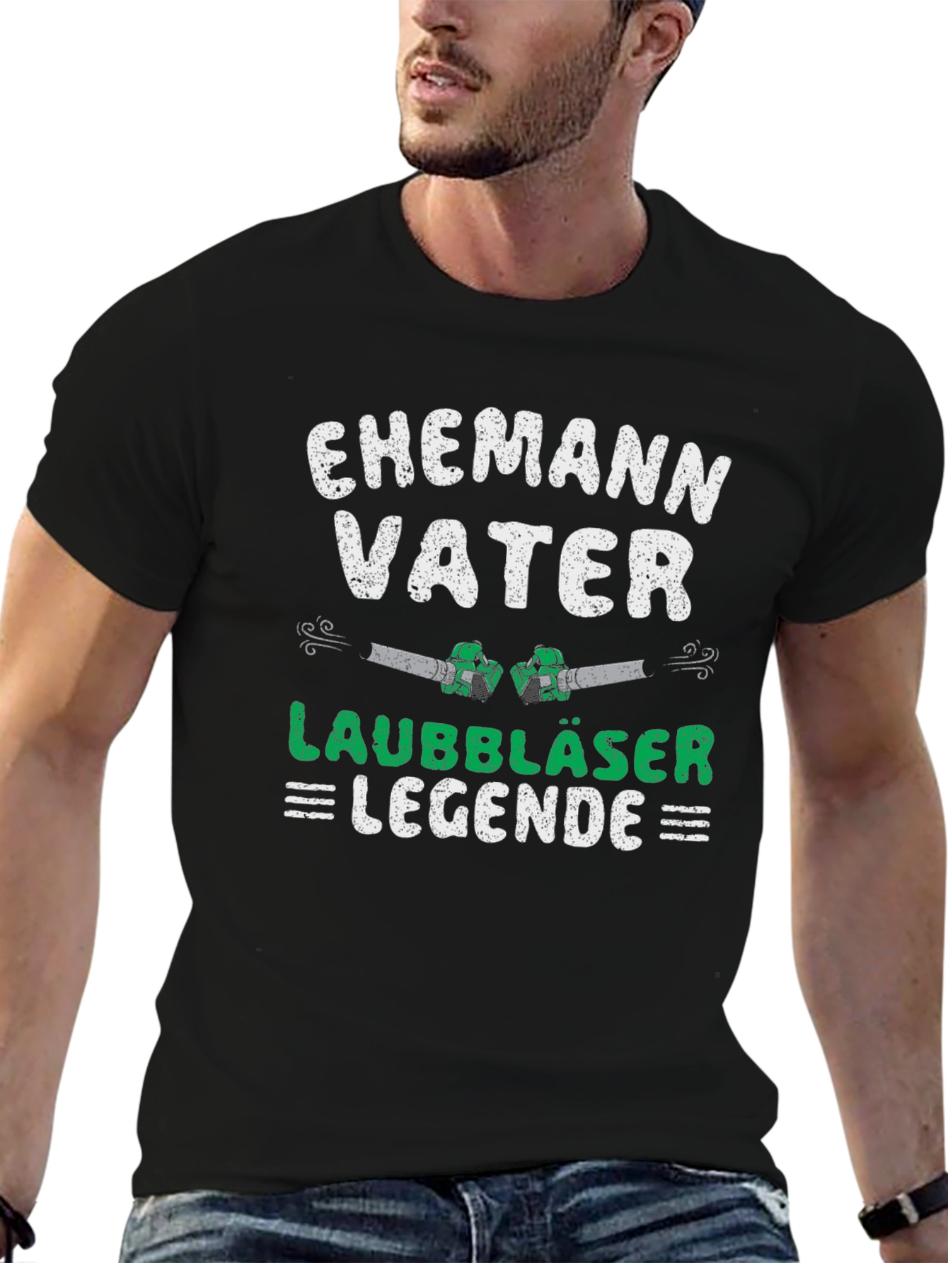 Ehemann Vater Laubbläser Legende T-Shirt