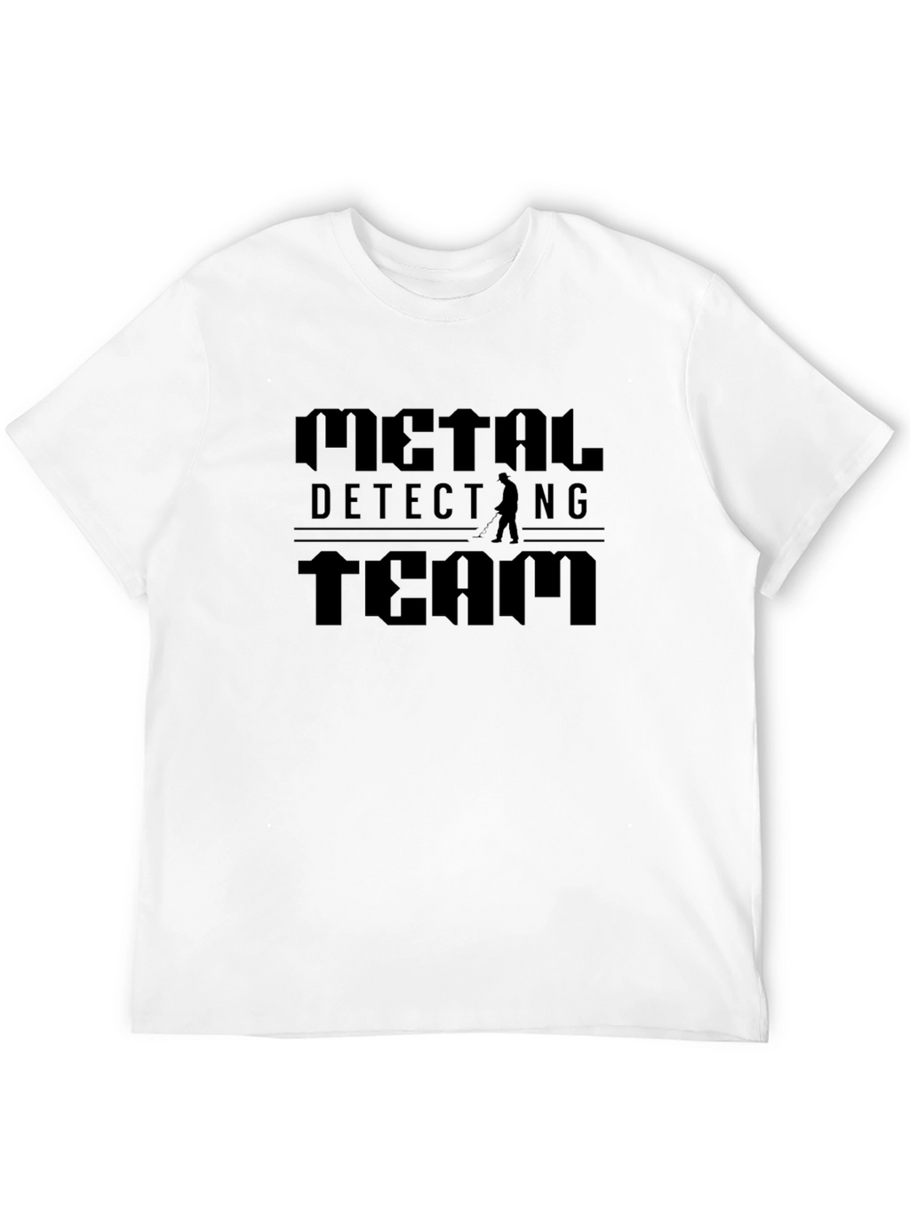 Metal Detecting Team Black Graphic T-Shirt